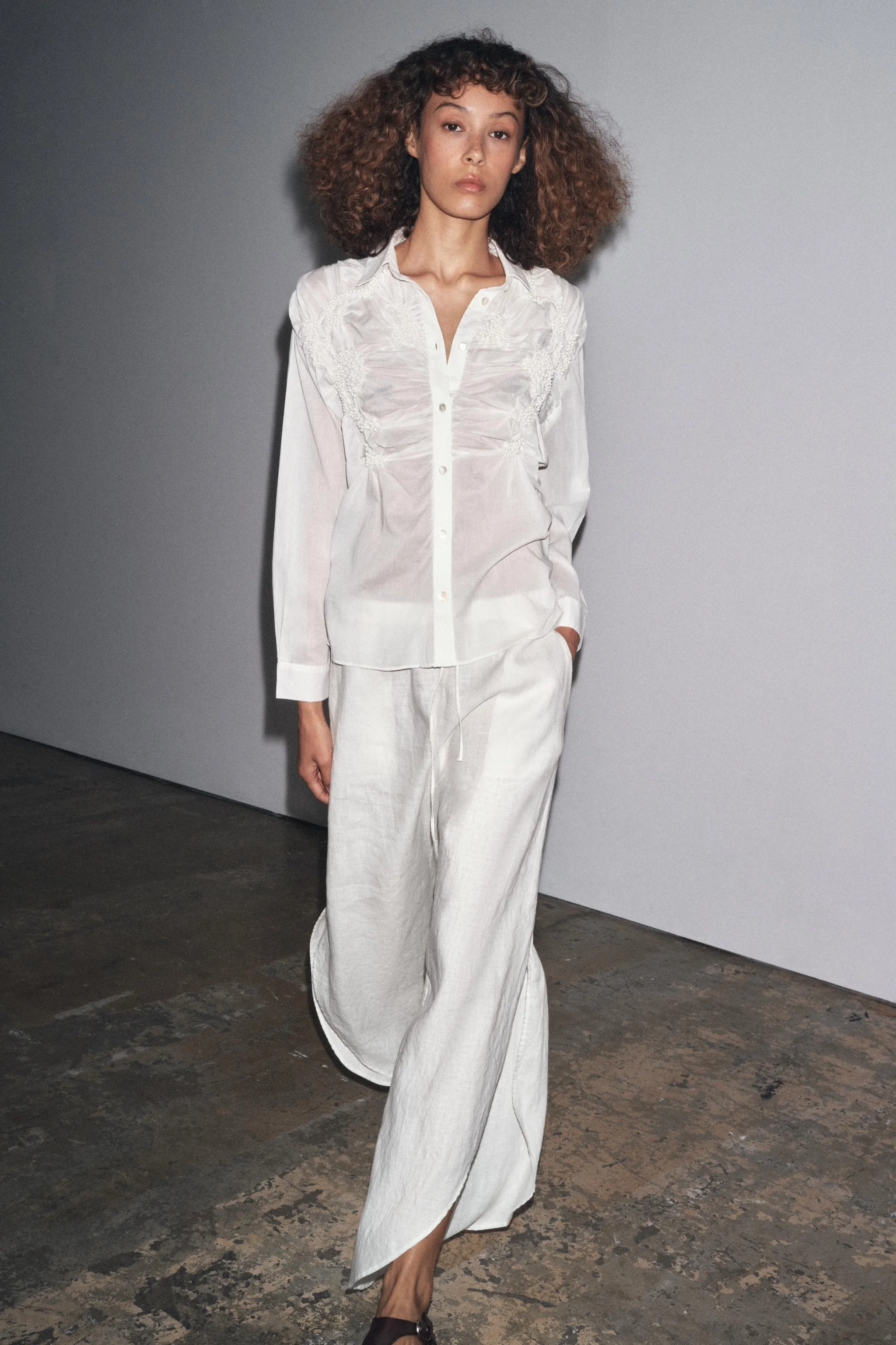 پیراهن گلدوزی شده ZW COLLECTION