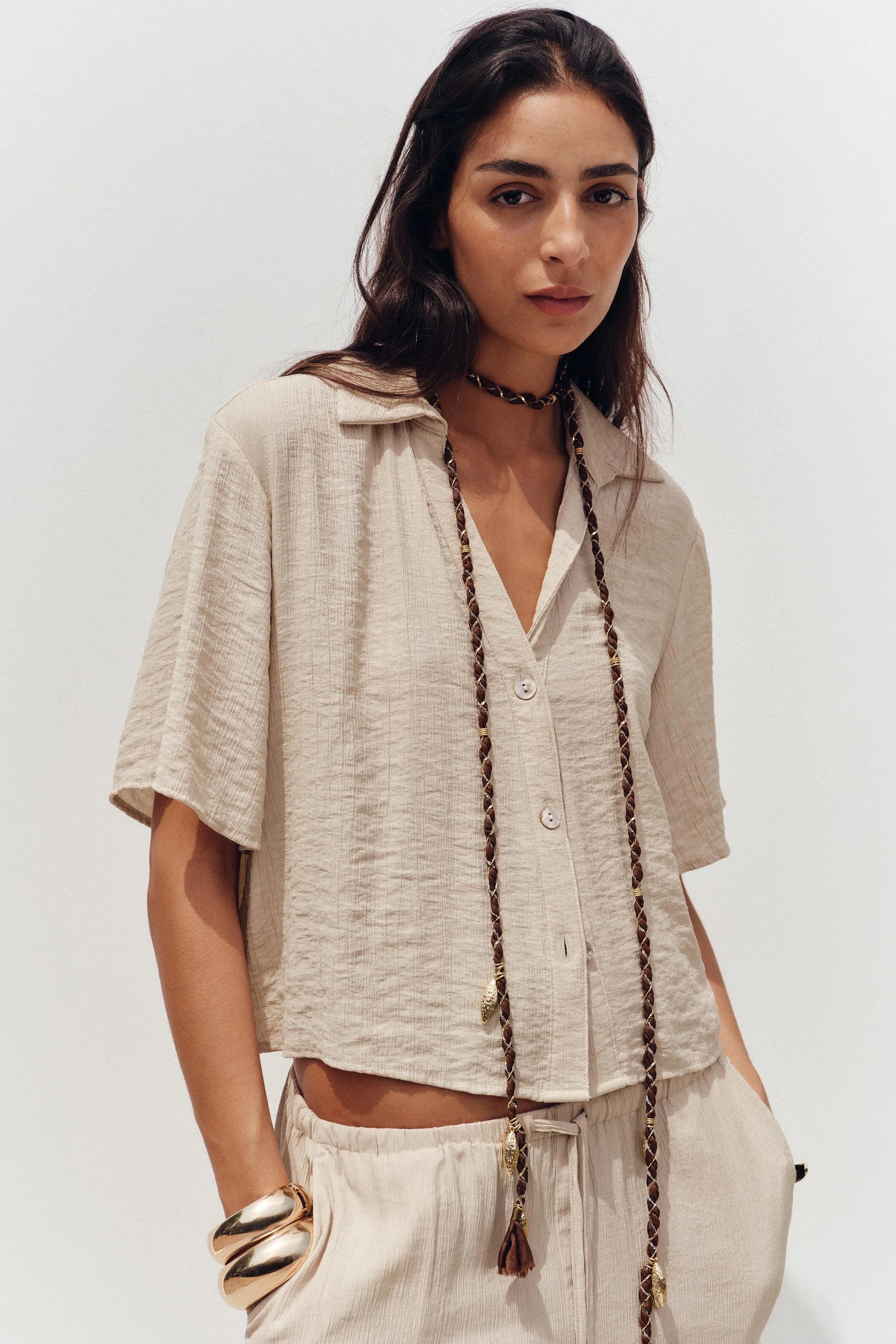 پیراهن آستین کوتاه