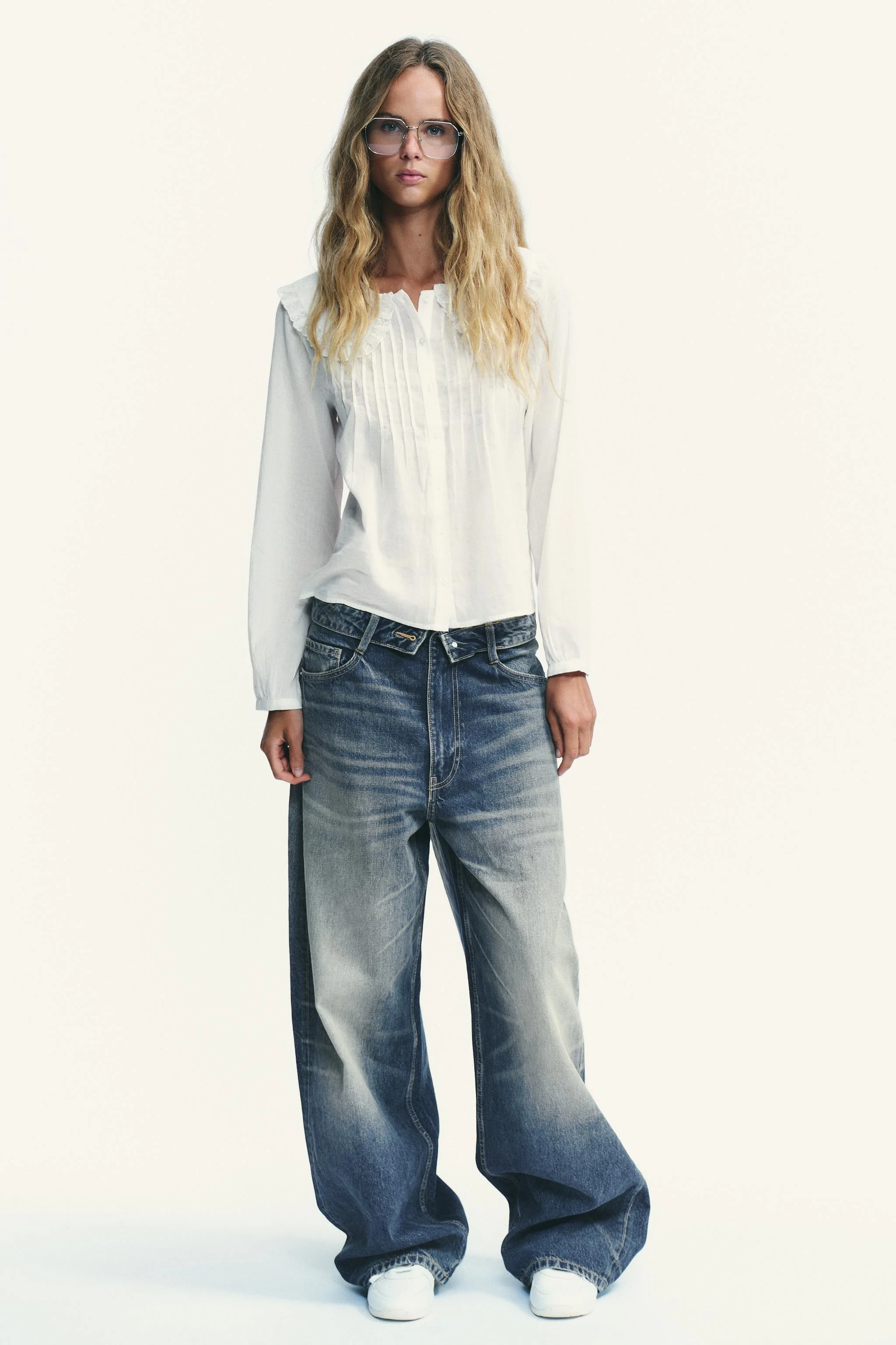 پیراهن یقه پیتر پن گلدوزی شده