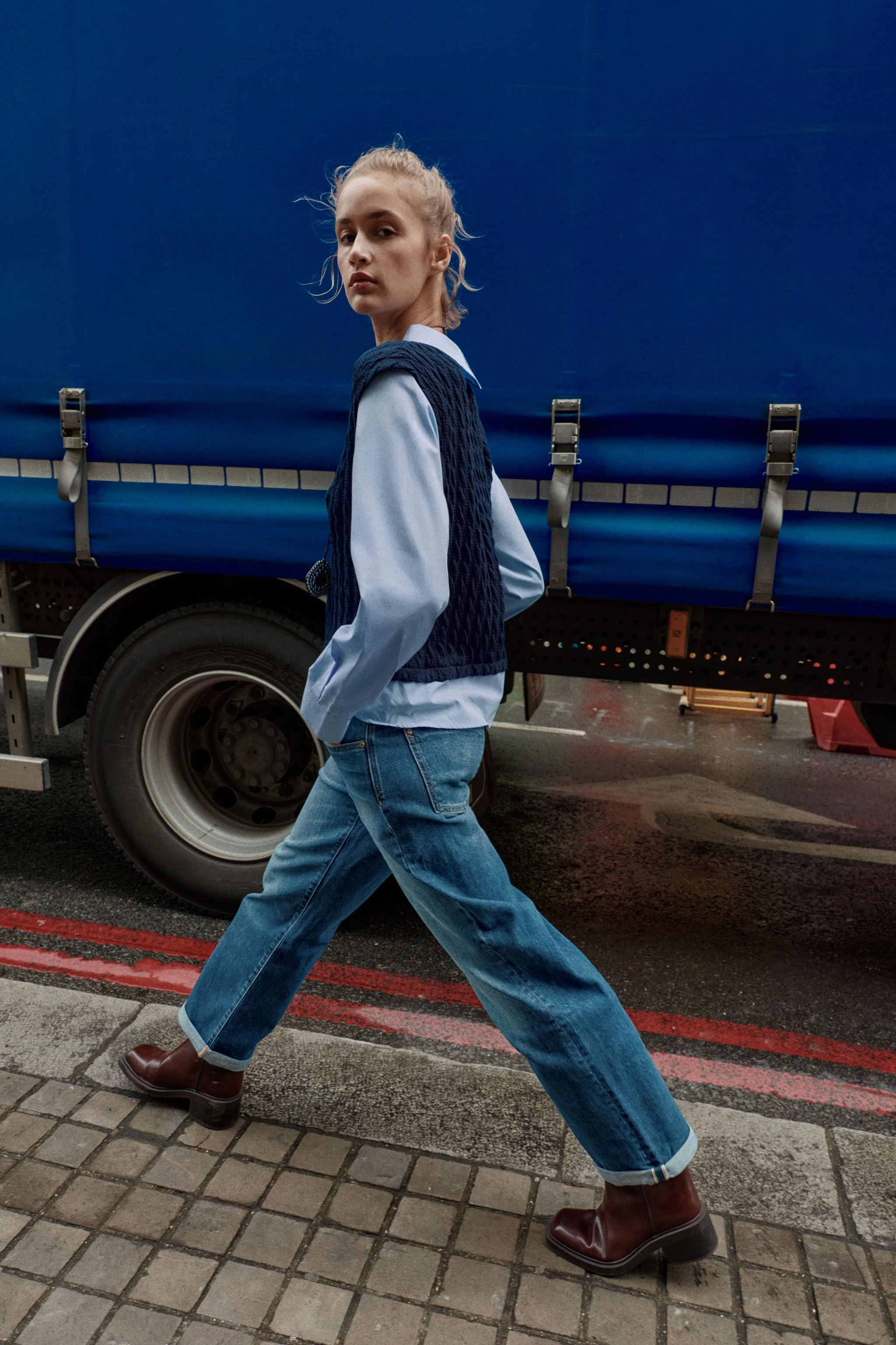 پیراهن پاپلین ترکیبی