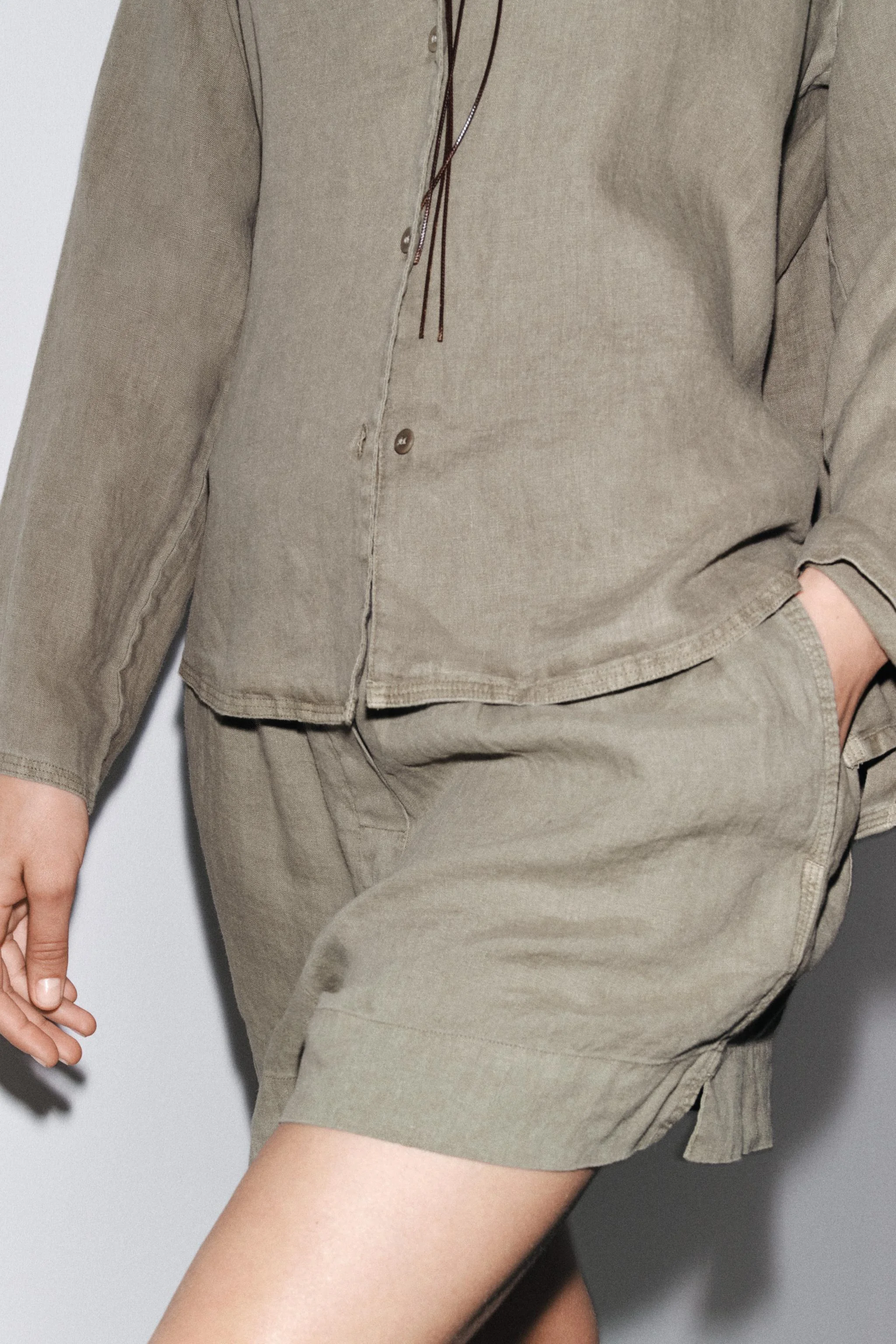 پیراهن 100% لینن ZW COLLECTION پیراهن 100% لینن ZW COLLECTION