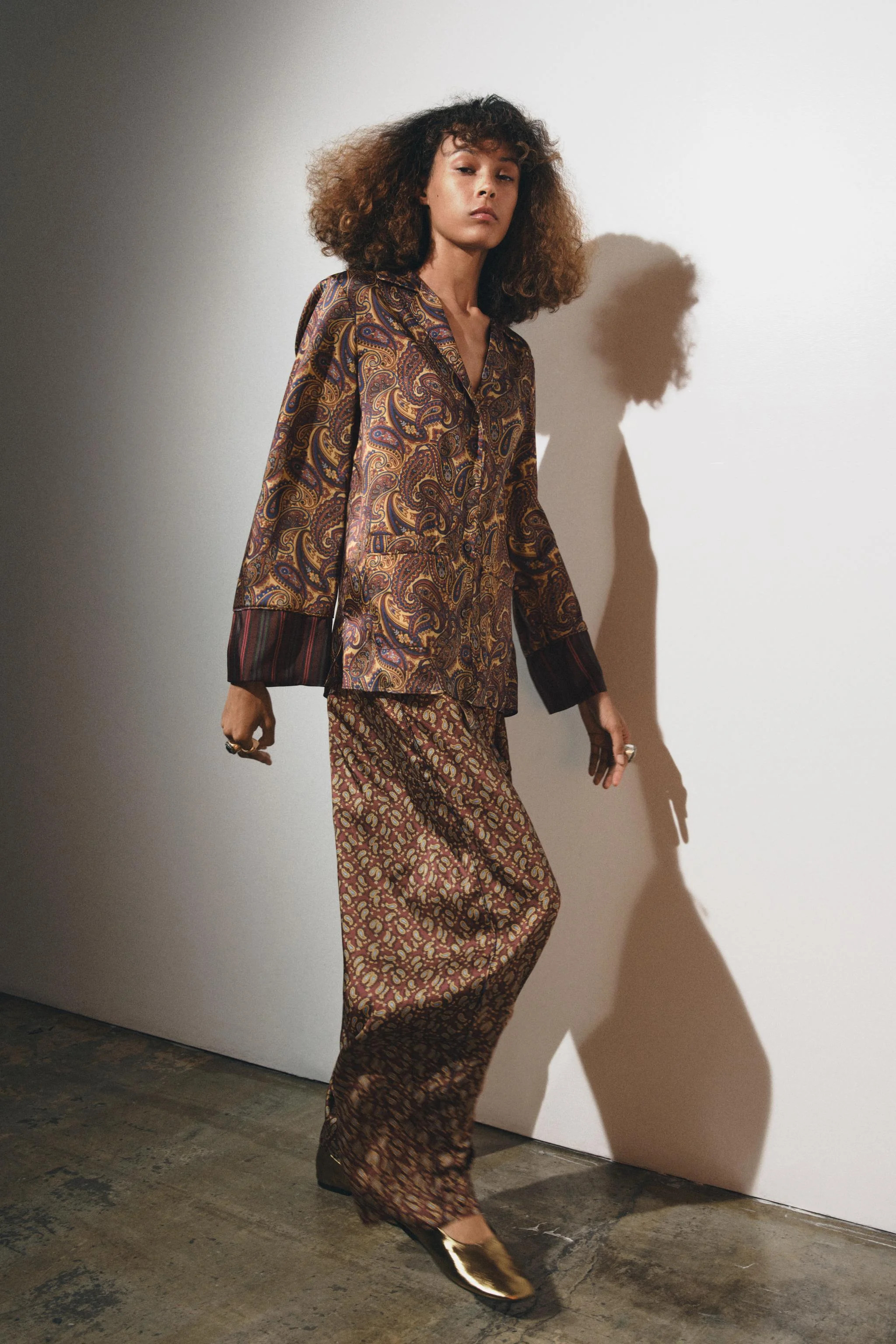 پیراهن طرح بته‌جقه ZW COLLECTION