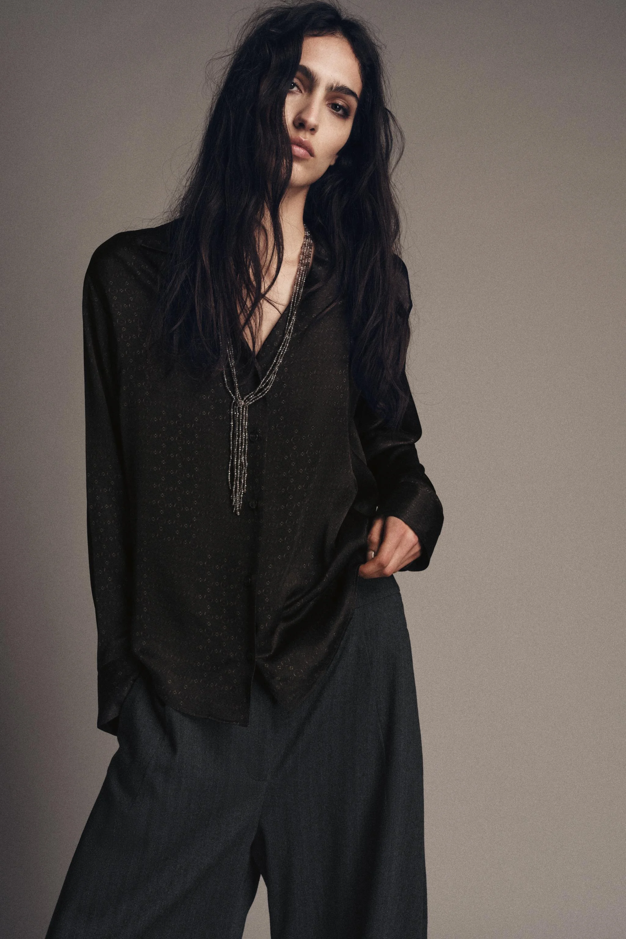 پیراهن ابریشمی از کالکشن ZW