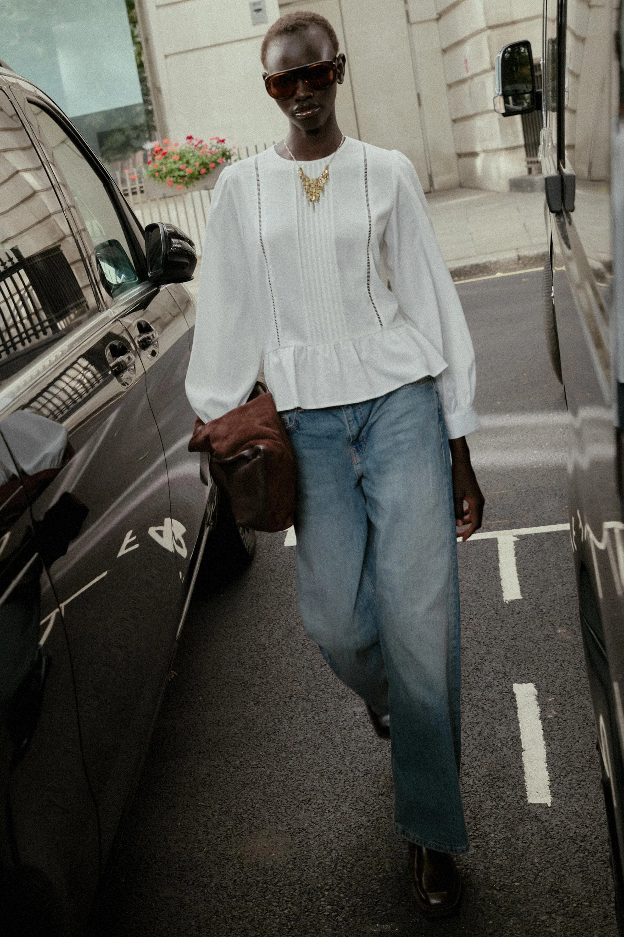 بلوز پلوم با دوخت نردبانی بلوز پلوم با دوخت نردبانی