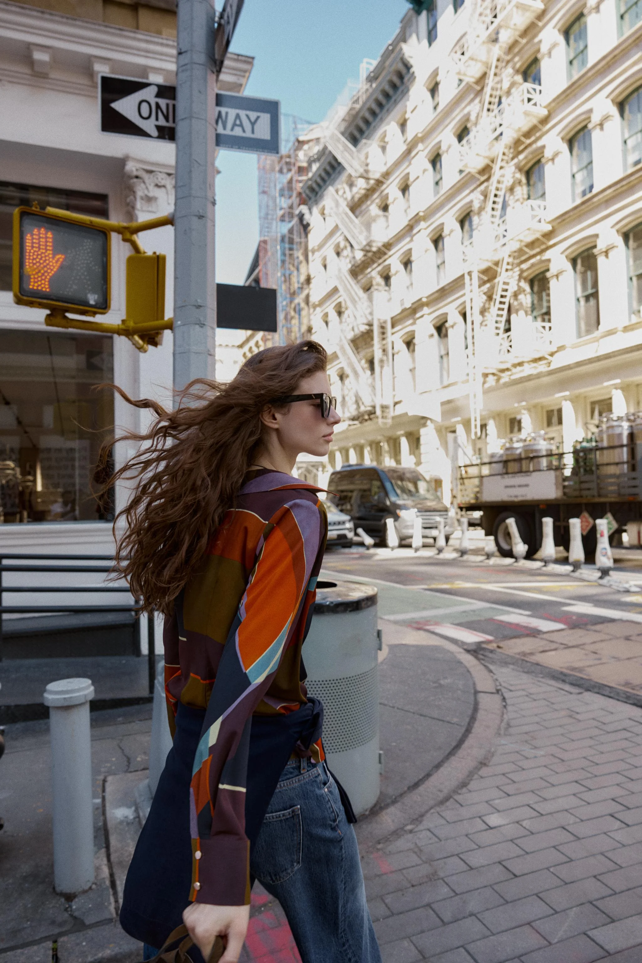 شومیز طرح دار مدل رَپ