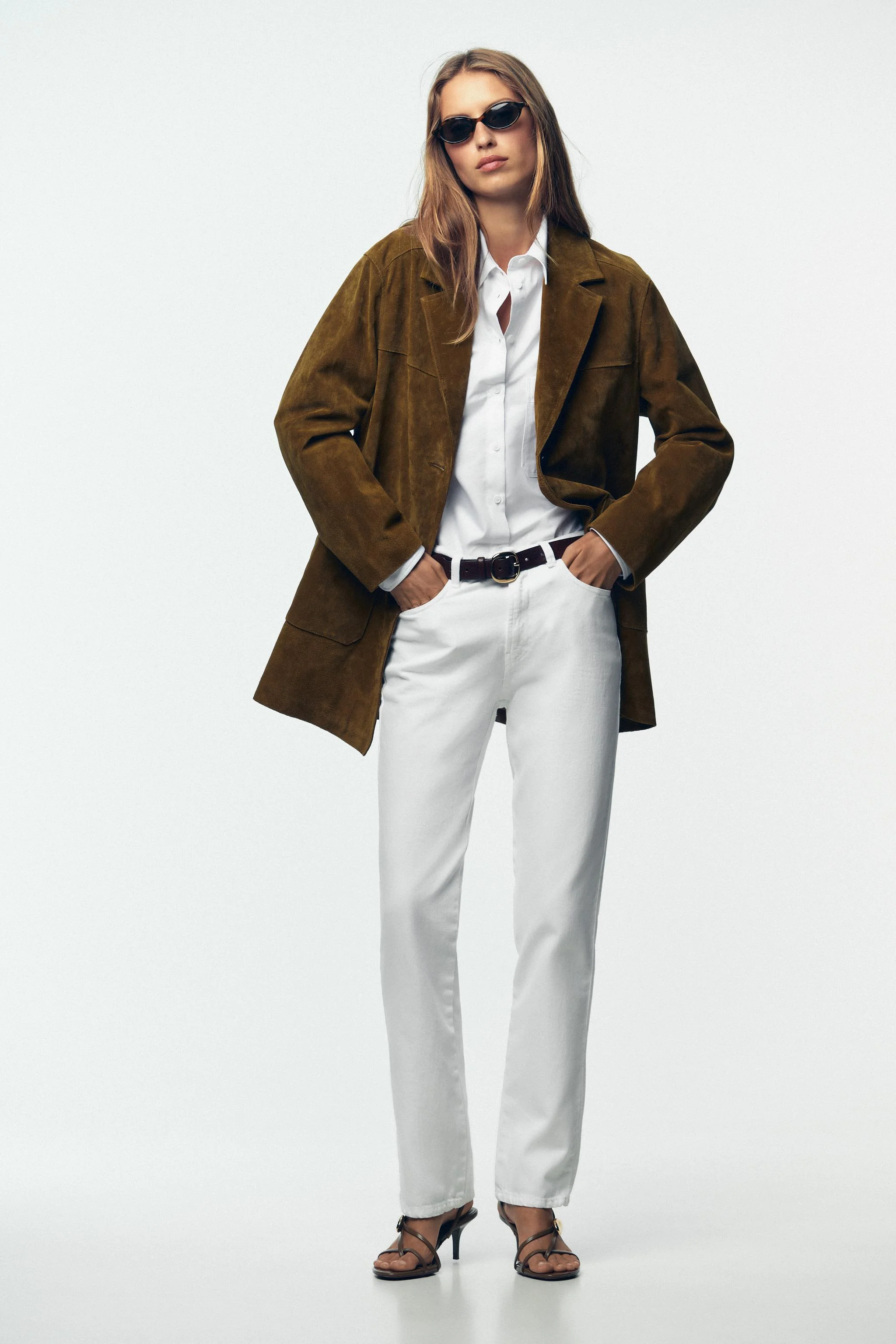 پیراهن آکسفورد با جیب