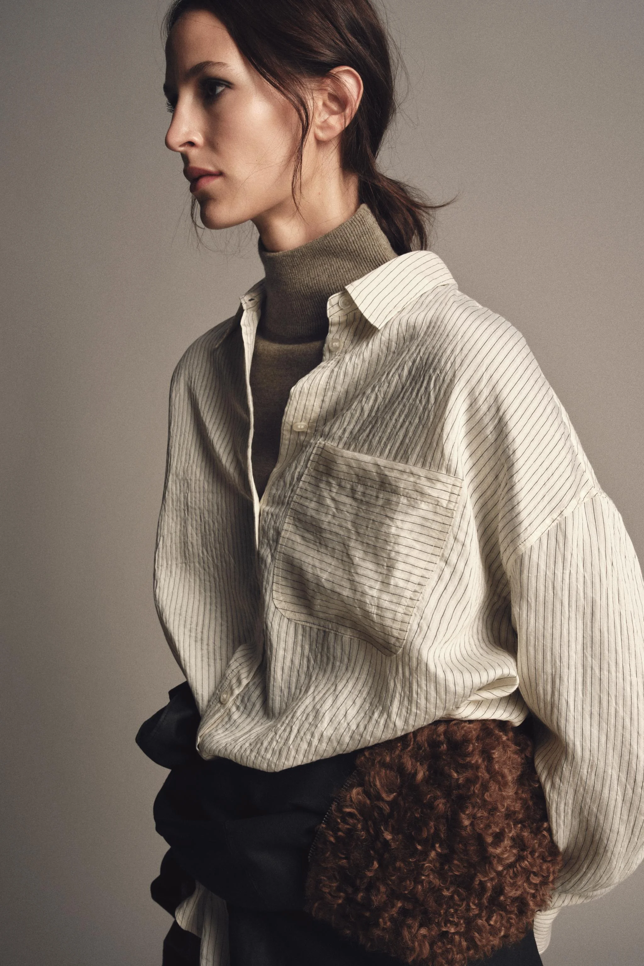 پیراهن راه راه روان ZW COLLECTION