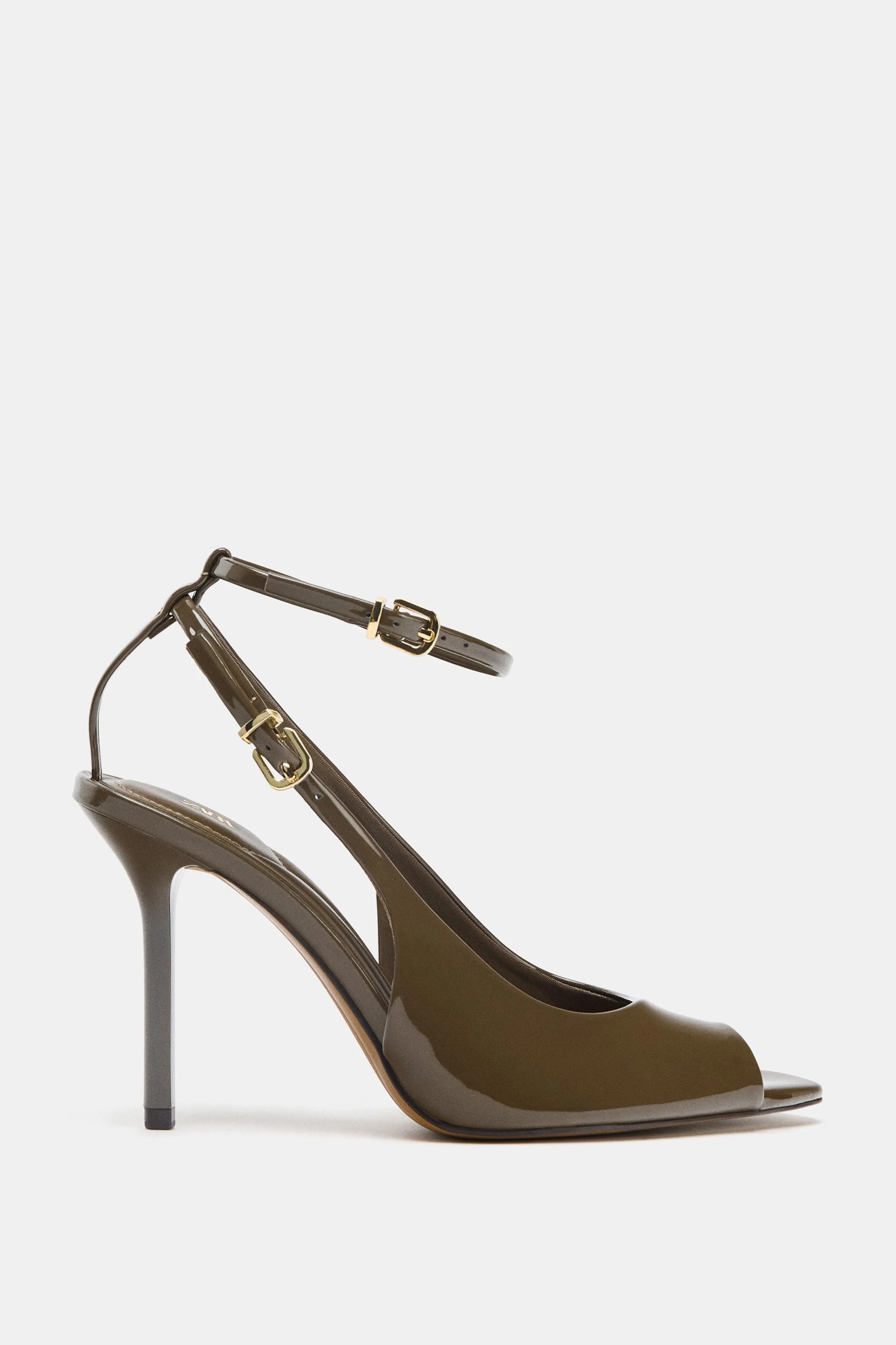 کفش پاشنه بلند نوک باز با بند پشتی