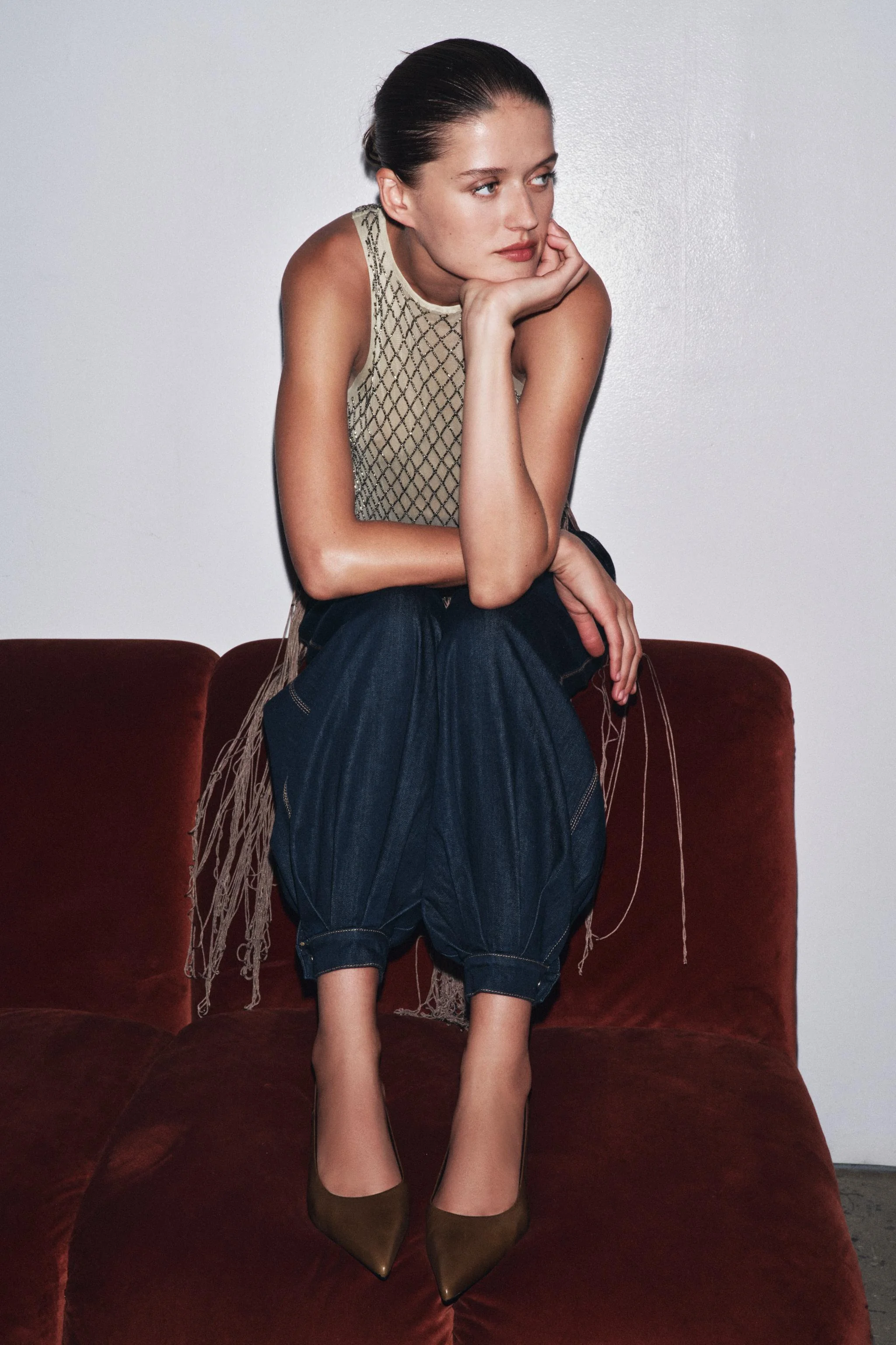 کفش های پاشنه بچه گربه چرمی