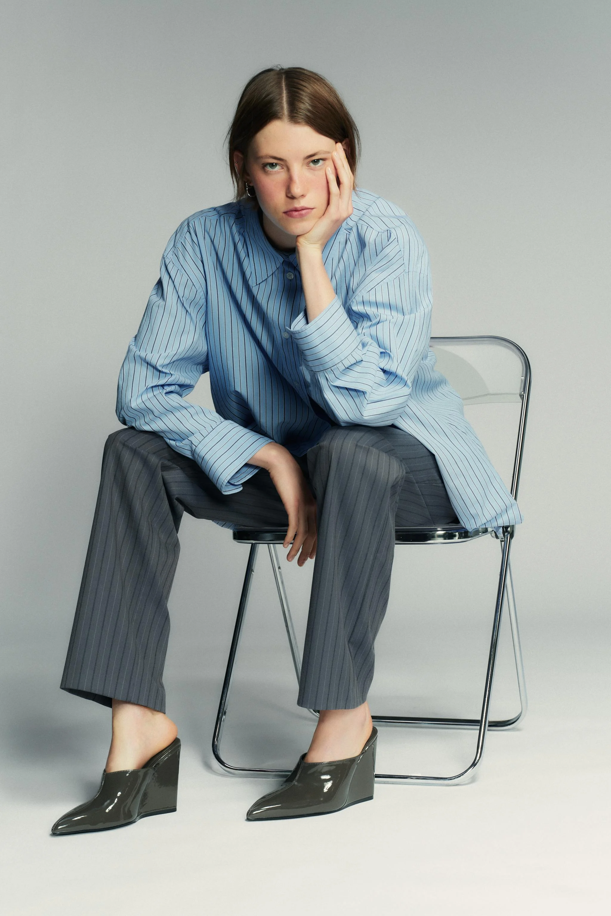 کفش پاشنه لژدار ورنی