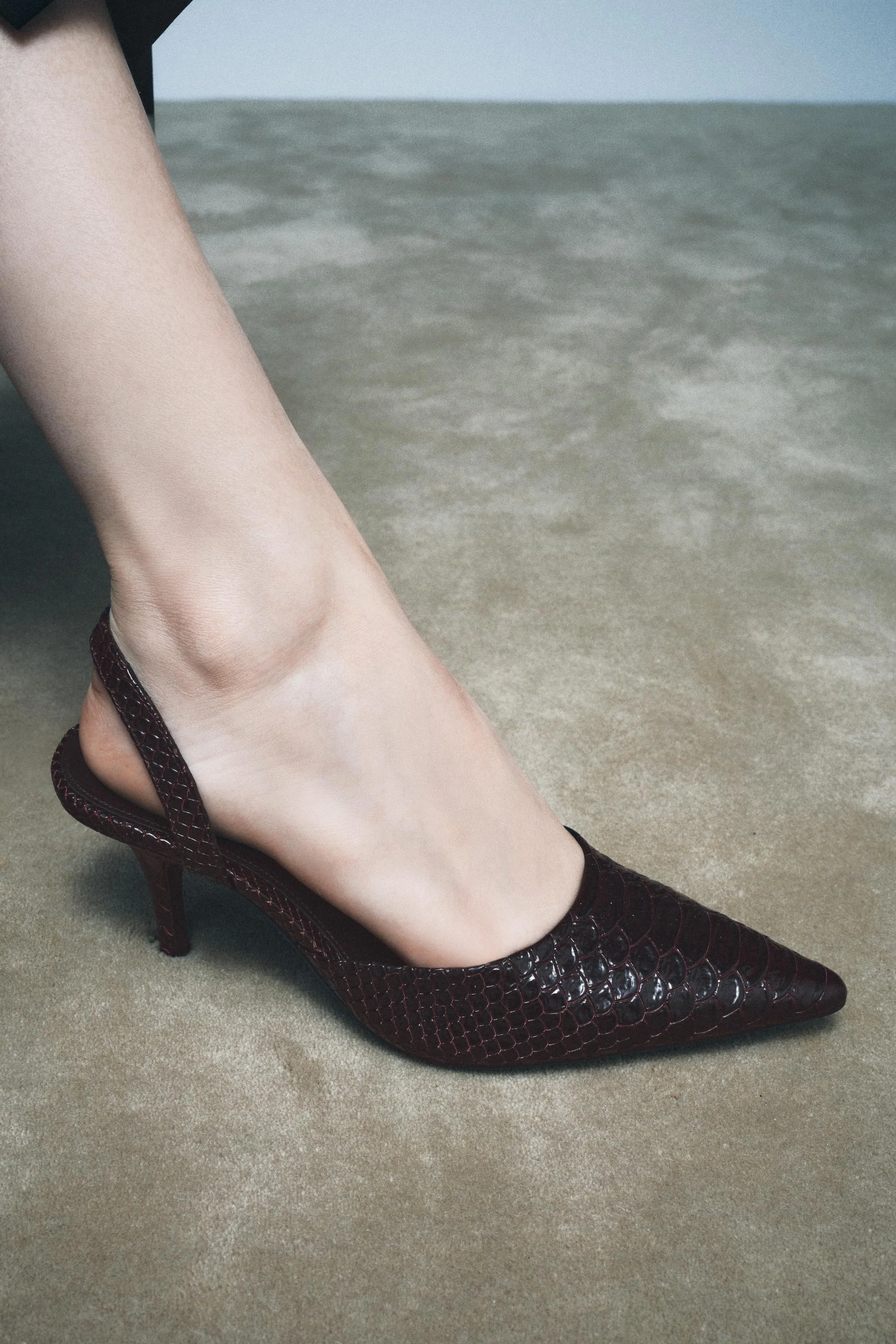 کفش پاشنه بلند چرمی نسخه محدود