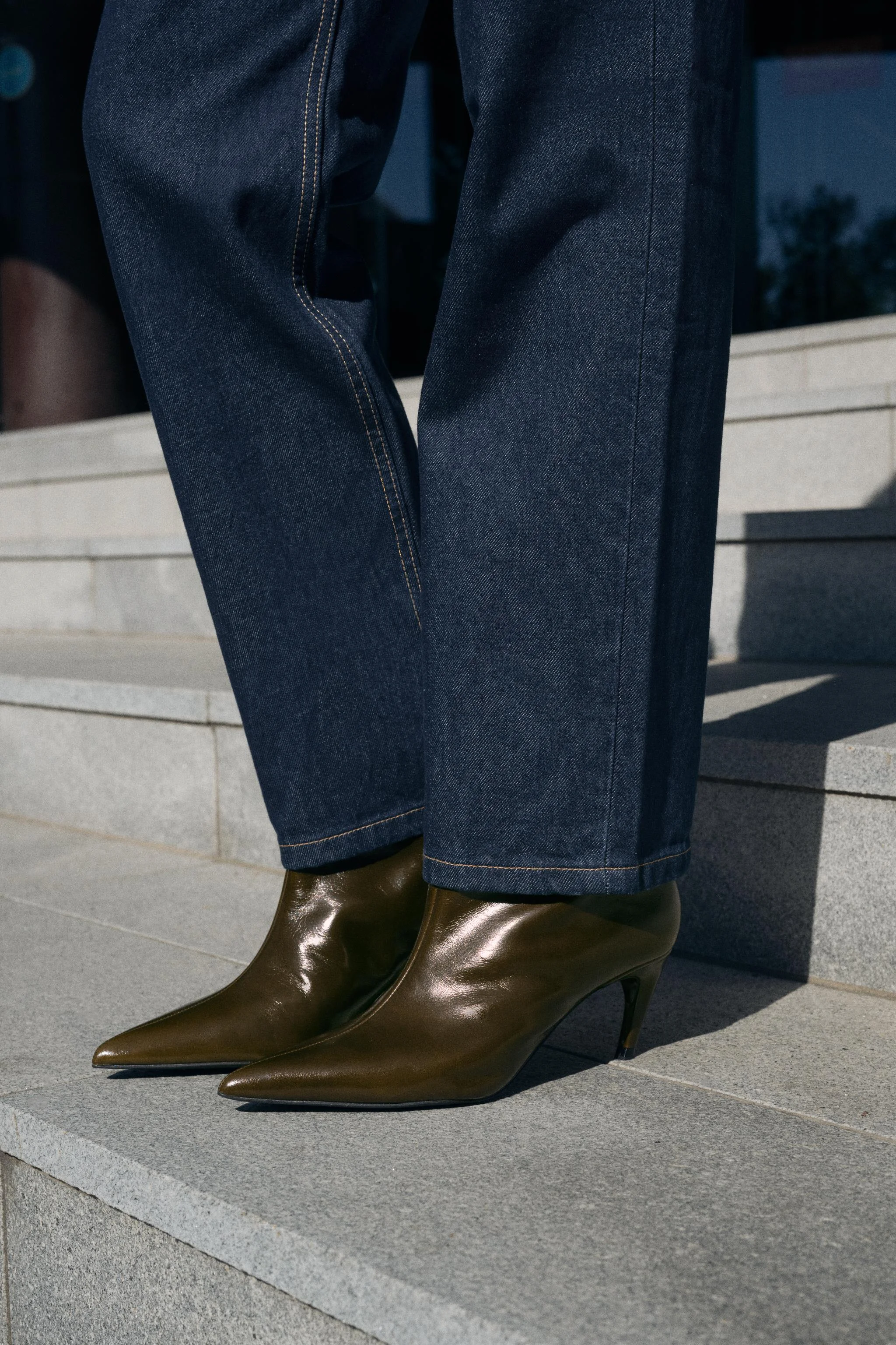 بوت های چرمی پاشنه دار