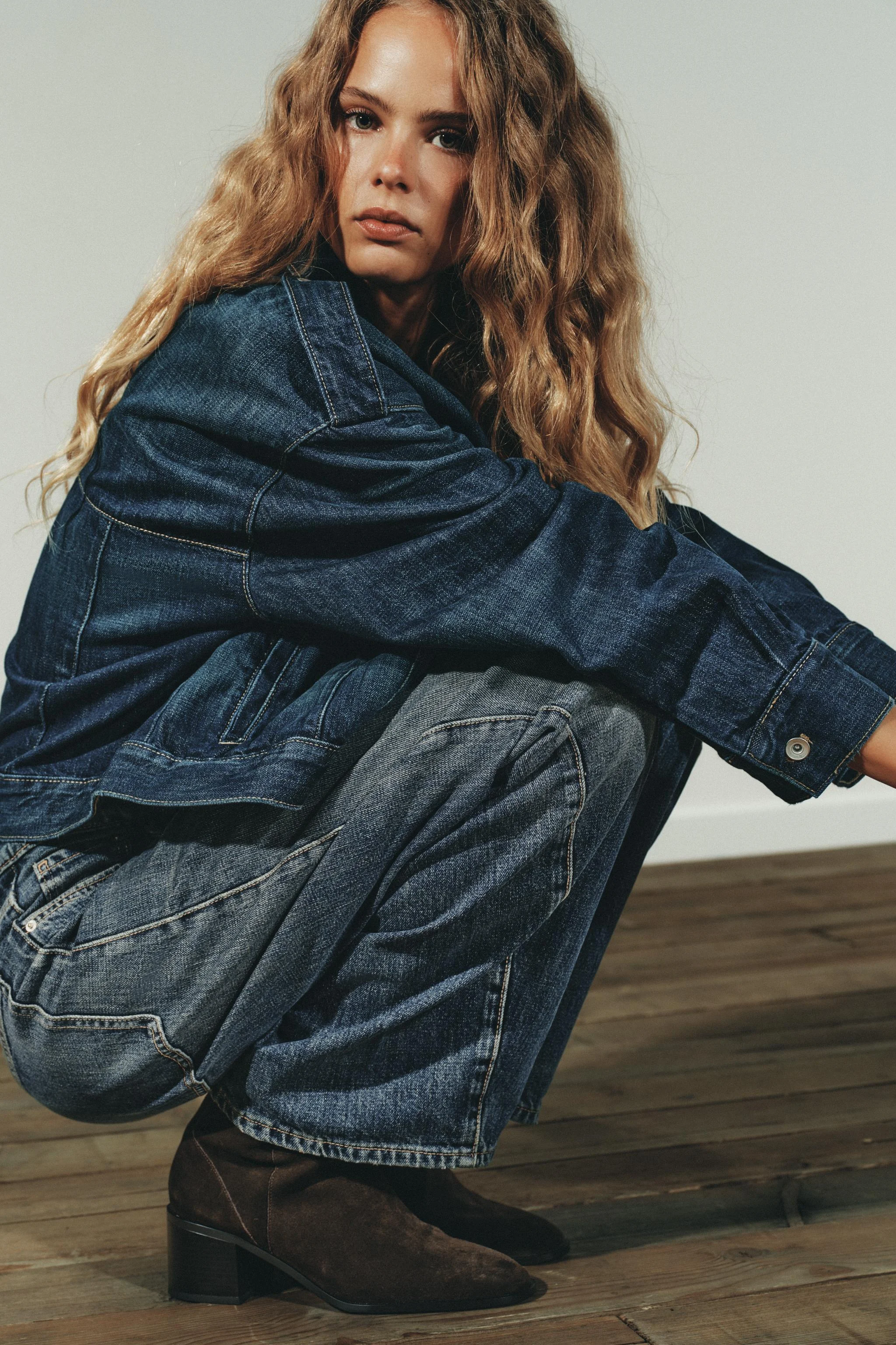 نیم بوت جیر پاشنه پهن