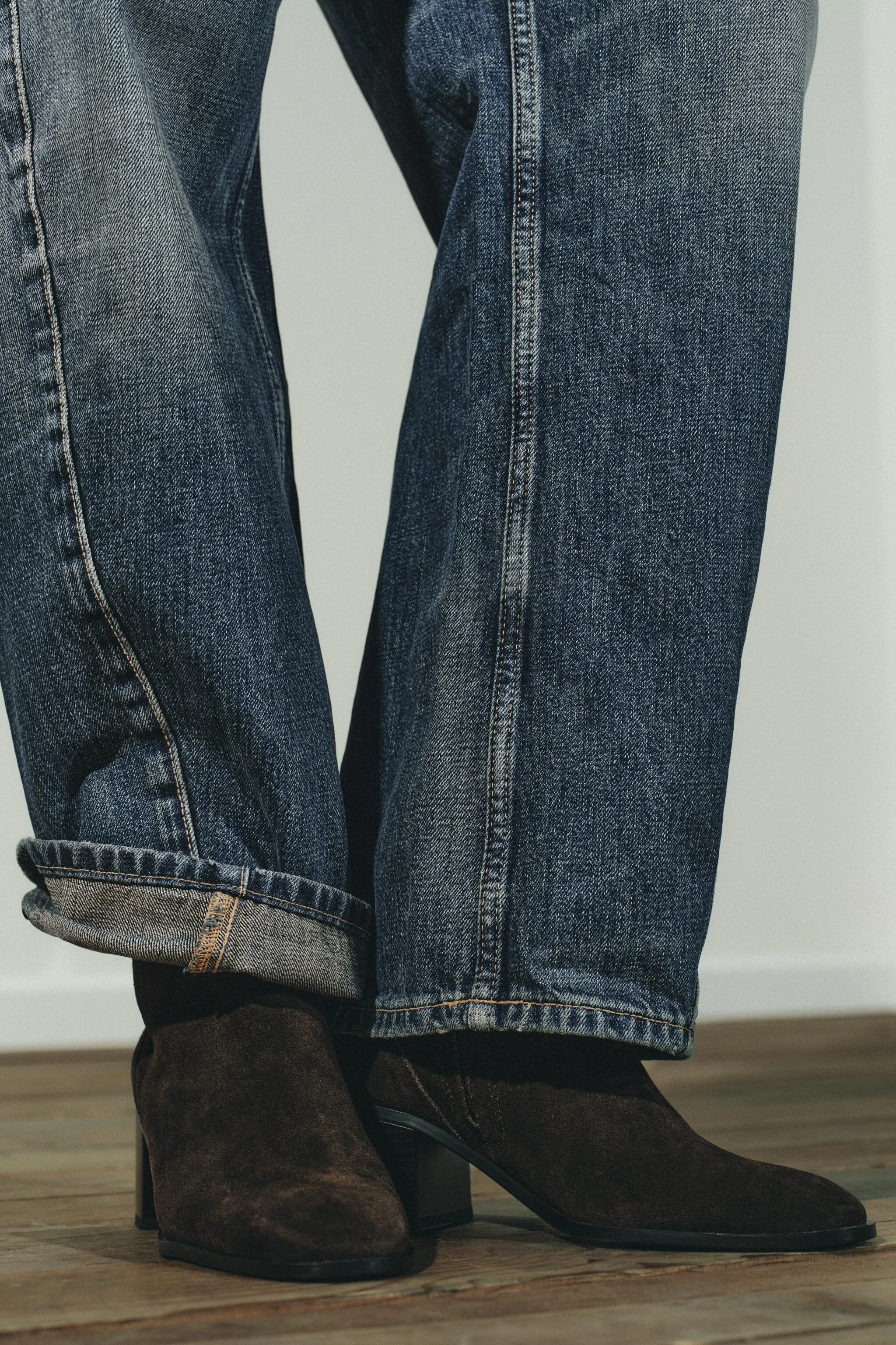 نیم بوت جیر پاشنه پهن