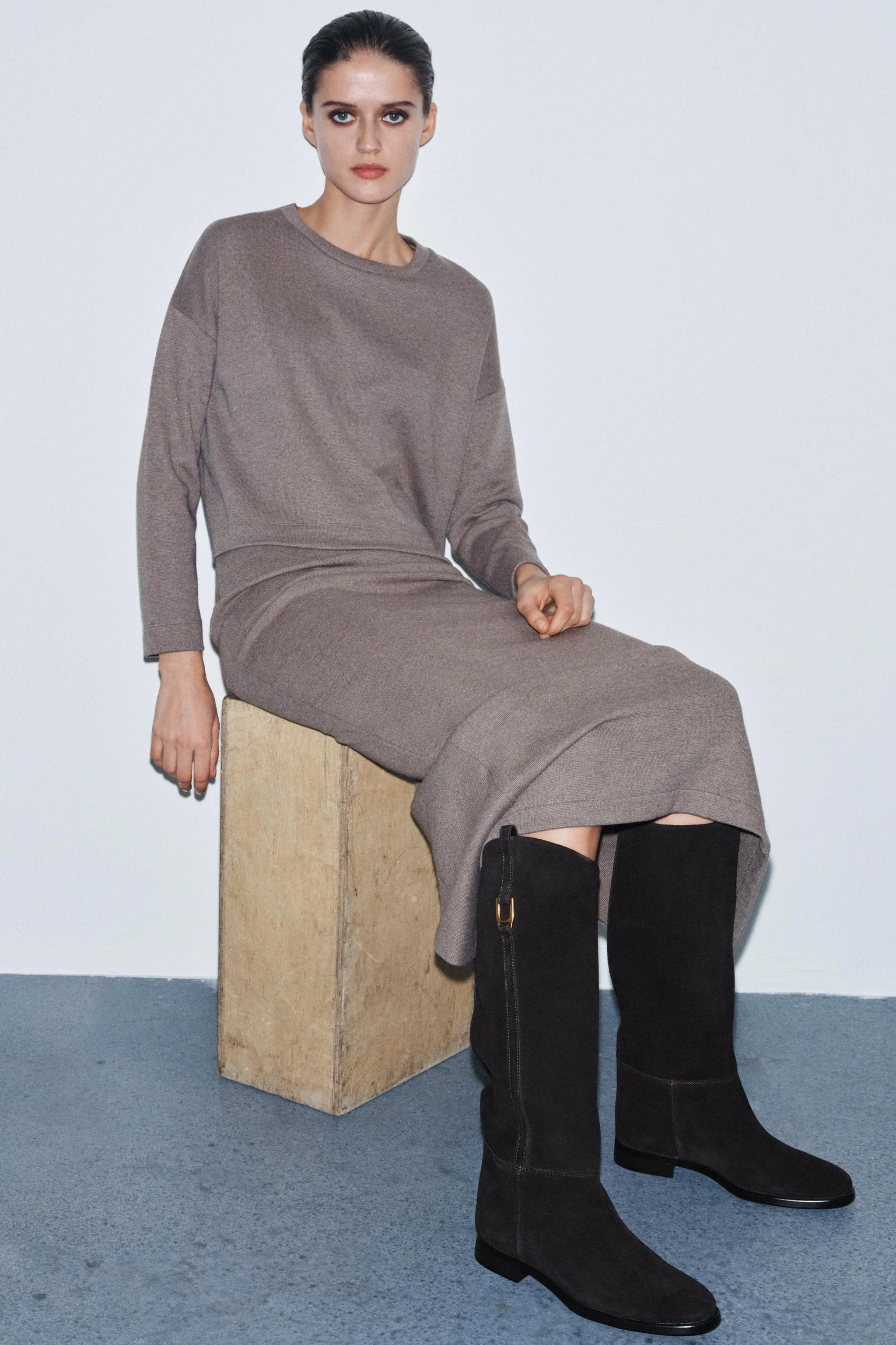 چکمه های بلند جیر تخت