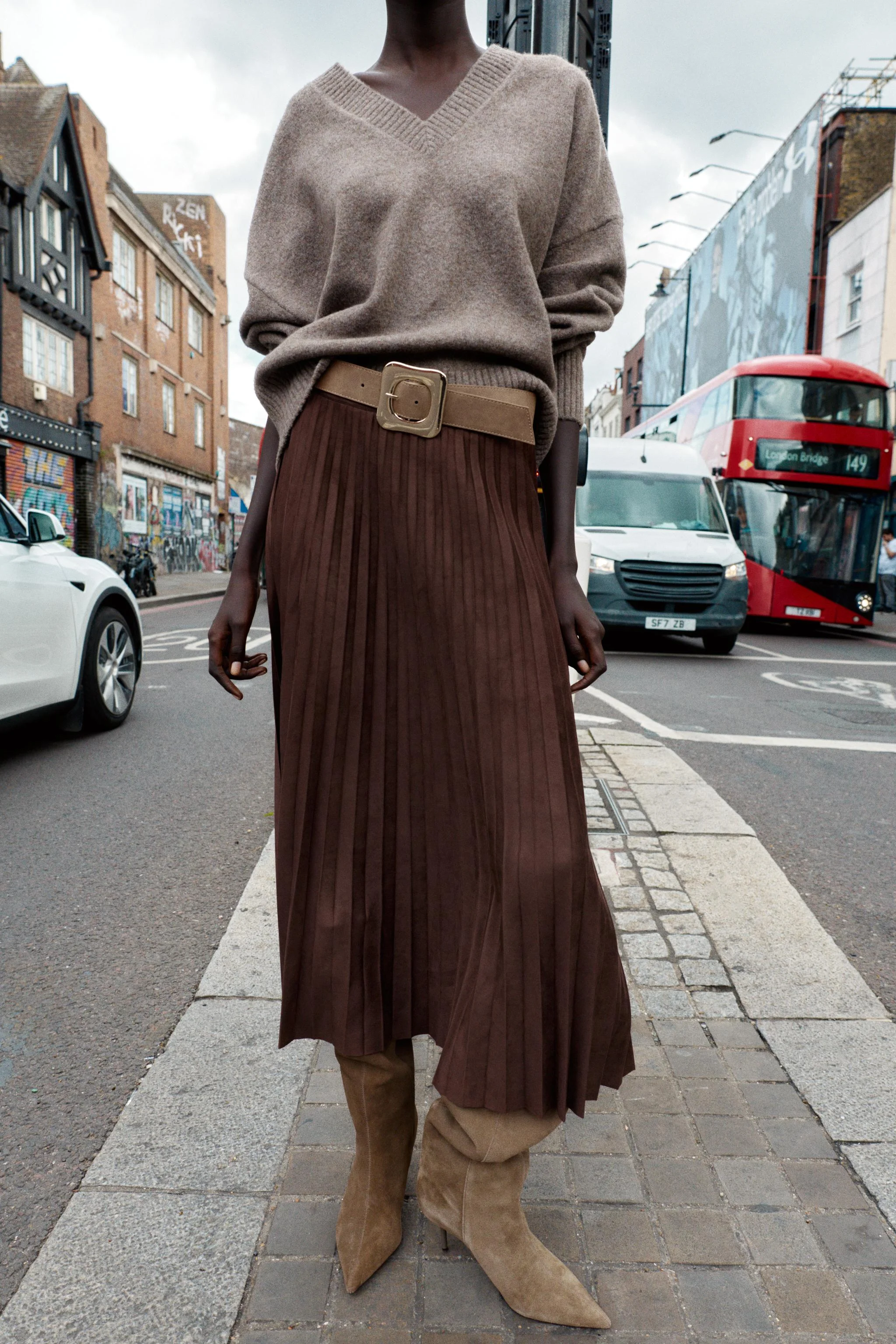 بوت های پاشنه بلند سوزنی از جنس جیر