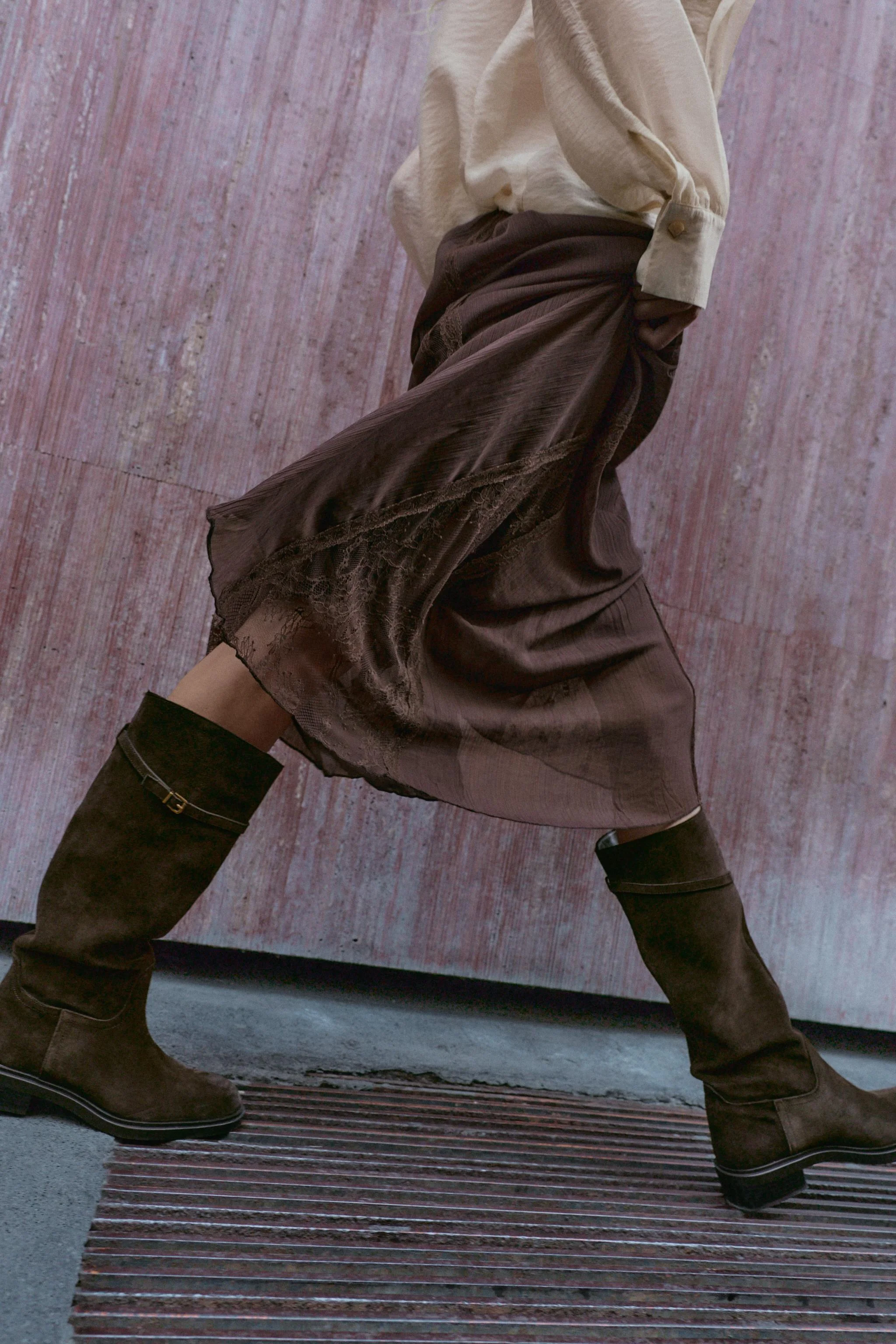 بوت های ساق بلند جیر تخت