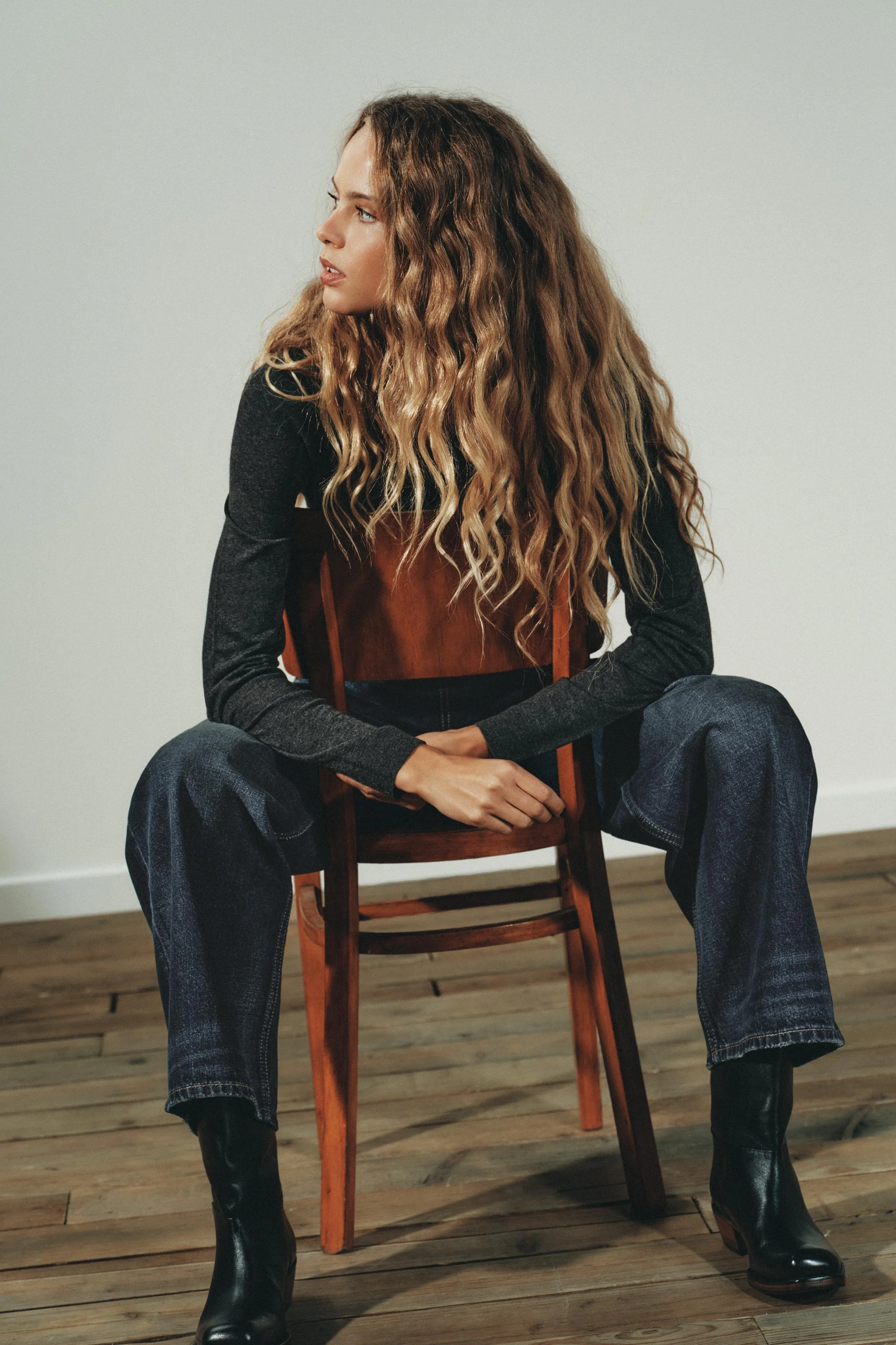 پلیور بافتنی یقه هفت پشمی