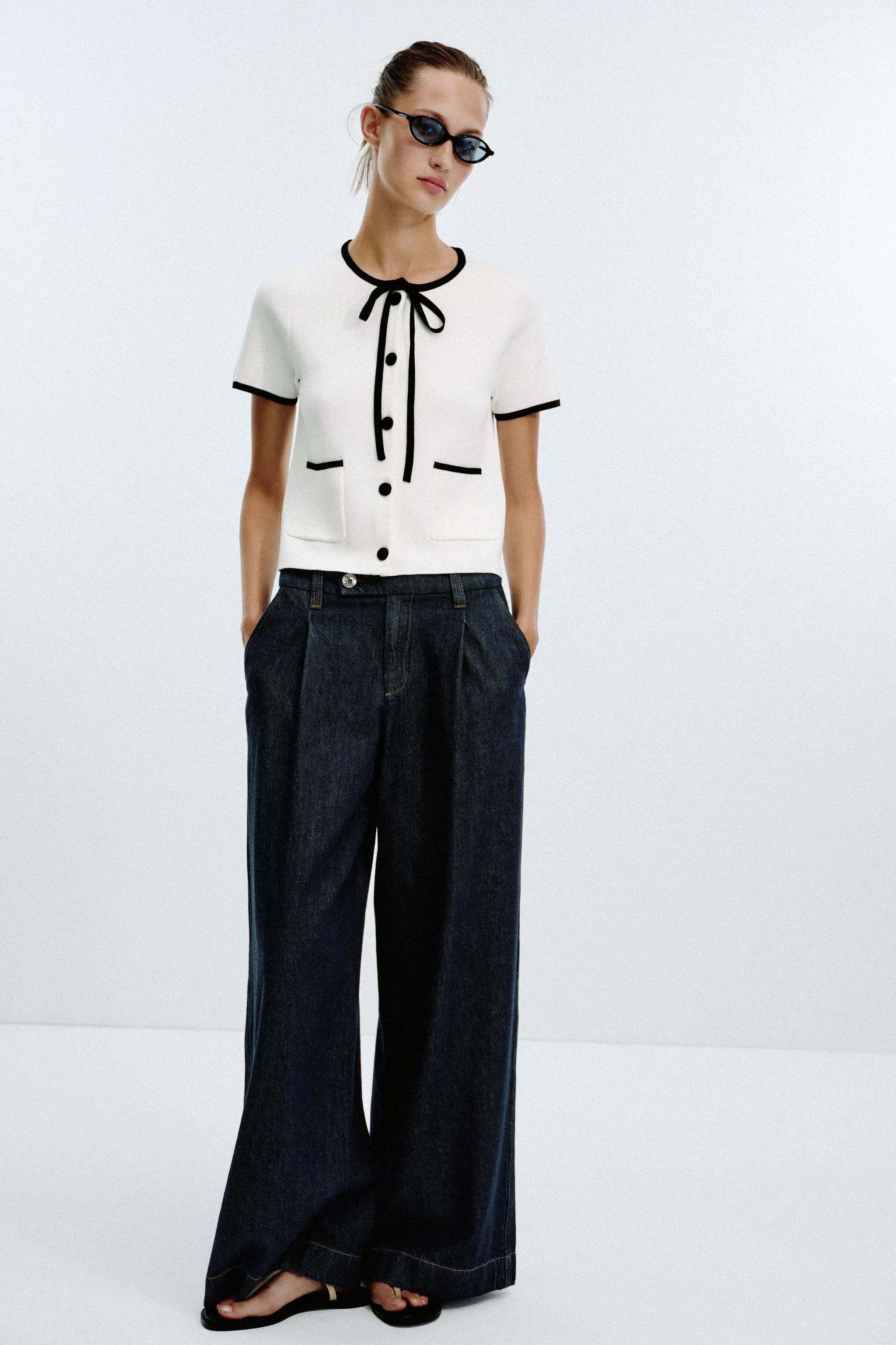 ژاکت با تزیینات متضاد