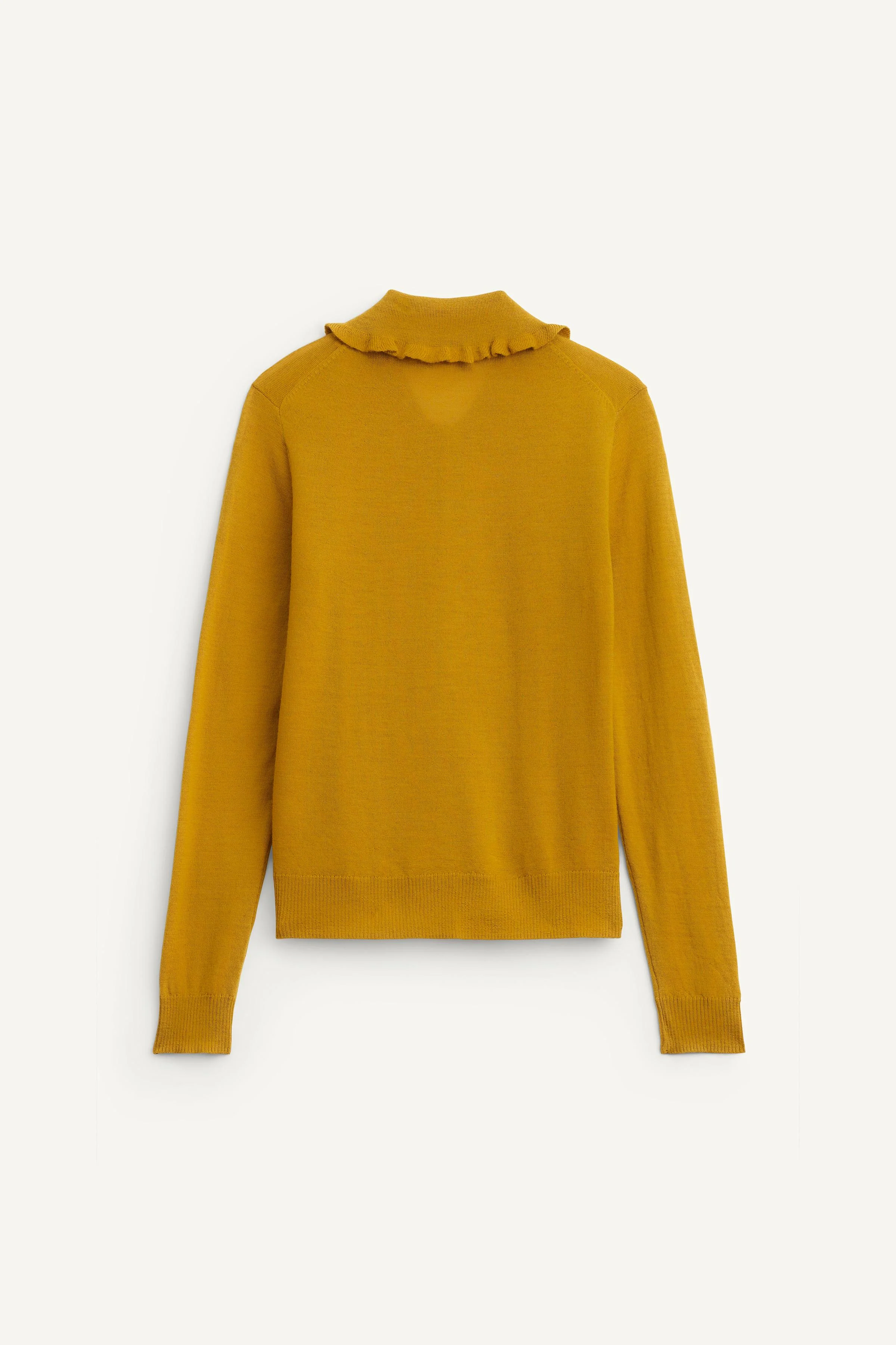 ژاکت پشمی ۱۰۰٪ با تزئینات چین‌دار