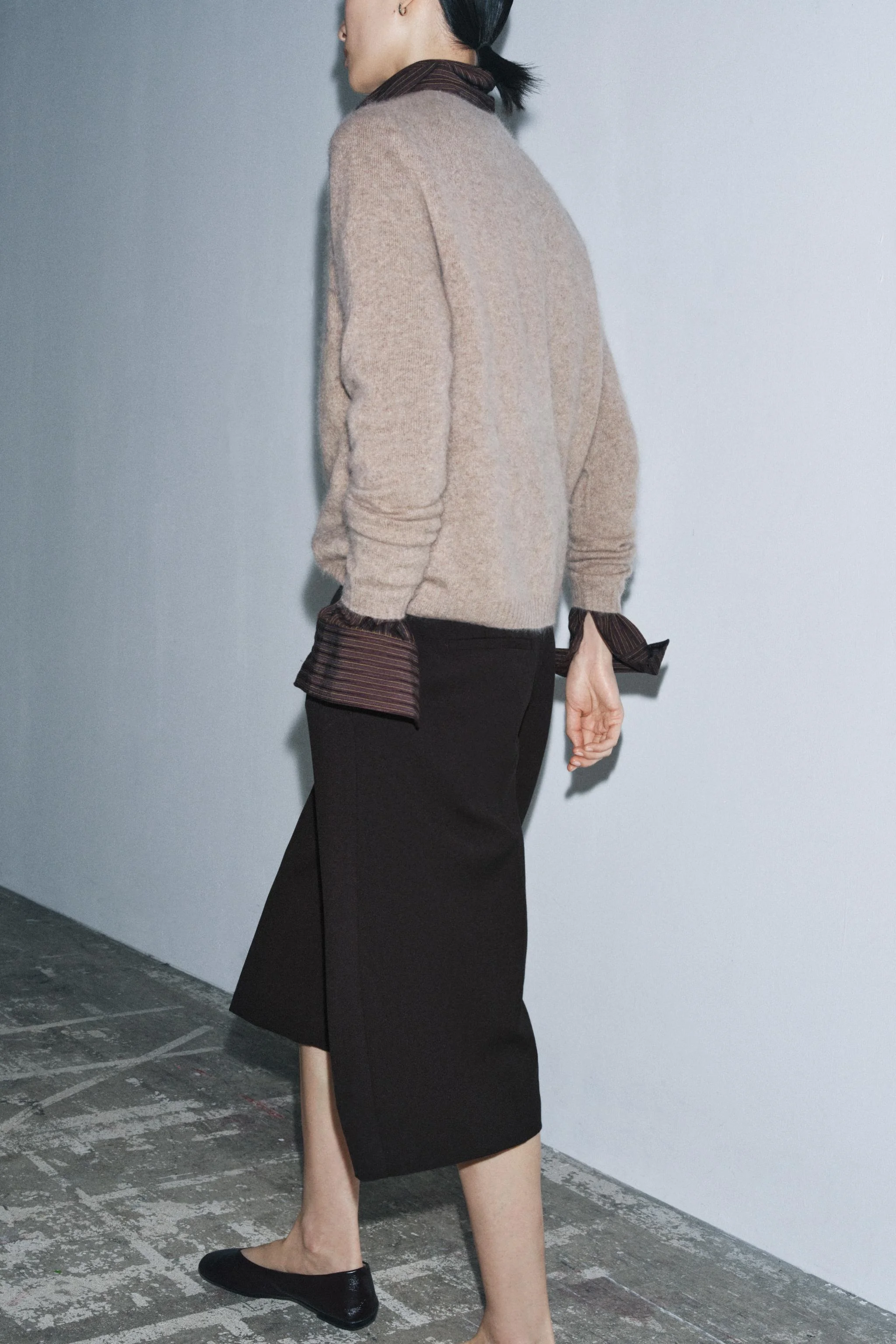 پلیور آستین بلند پشمی و کشمیر