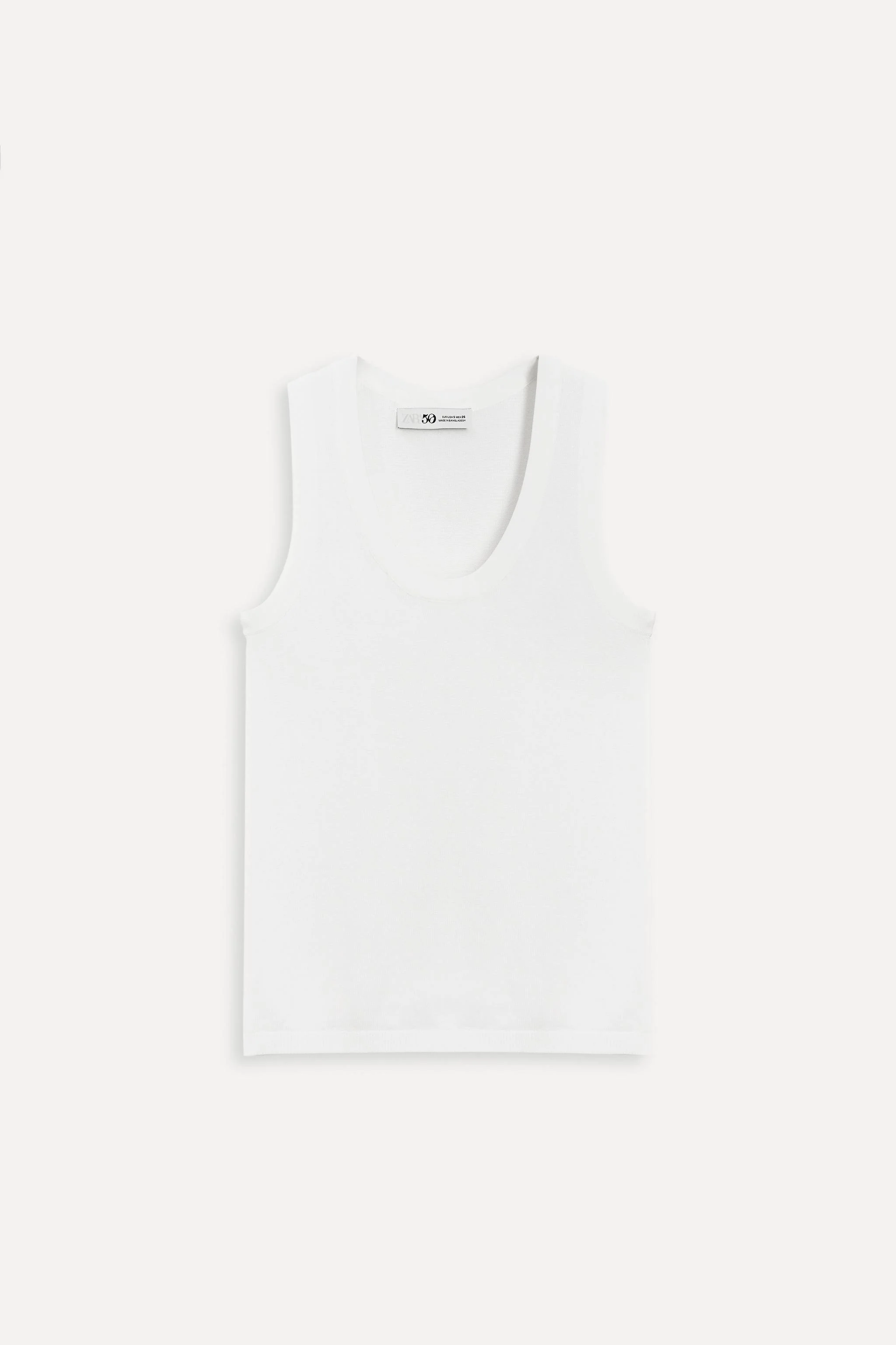 تاپ بدون آستین با یقه گرد