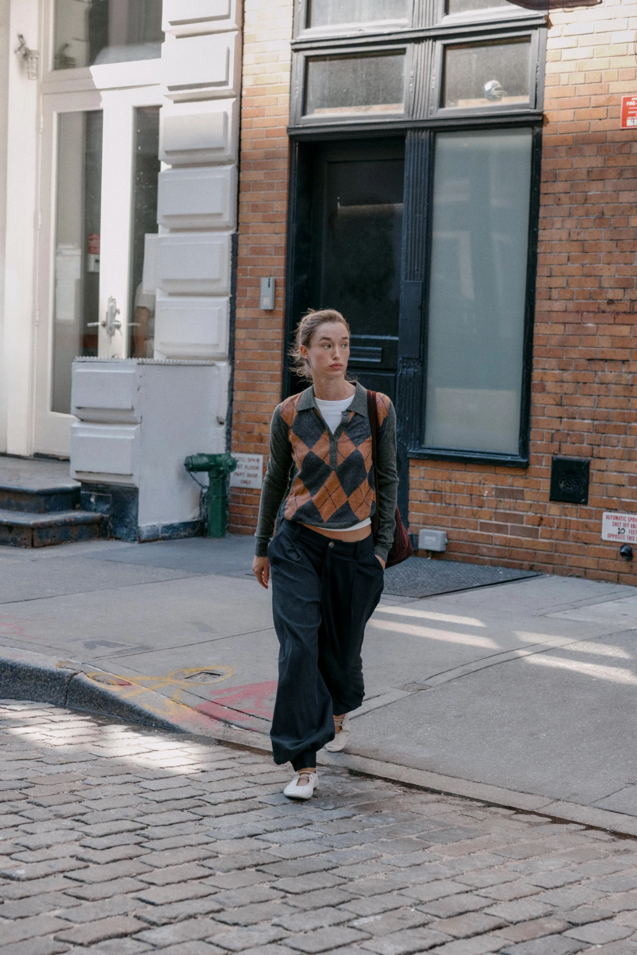 پولوشرت بافتنی طرح الماس