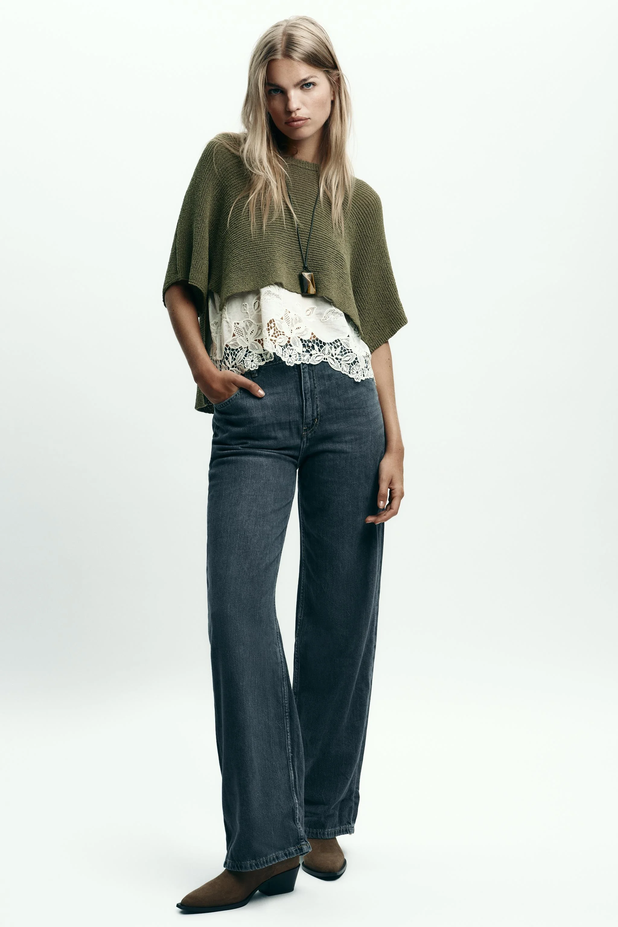 پلیور بافتنی متضاد