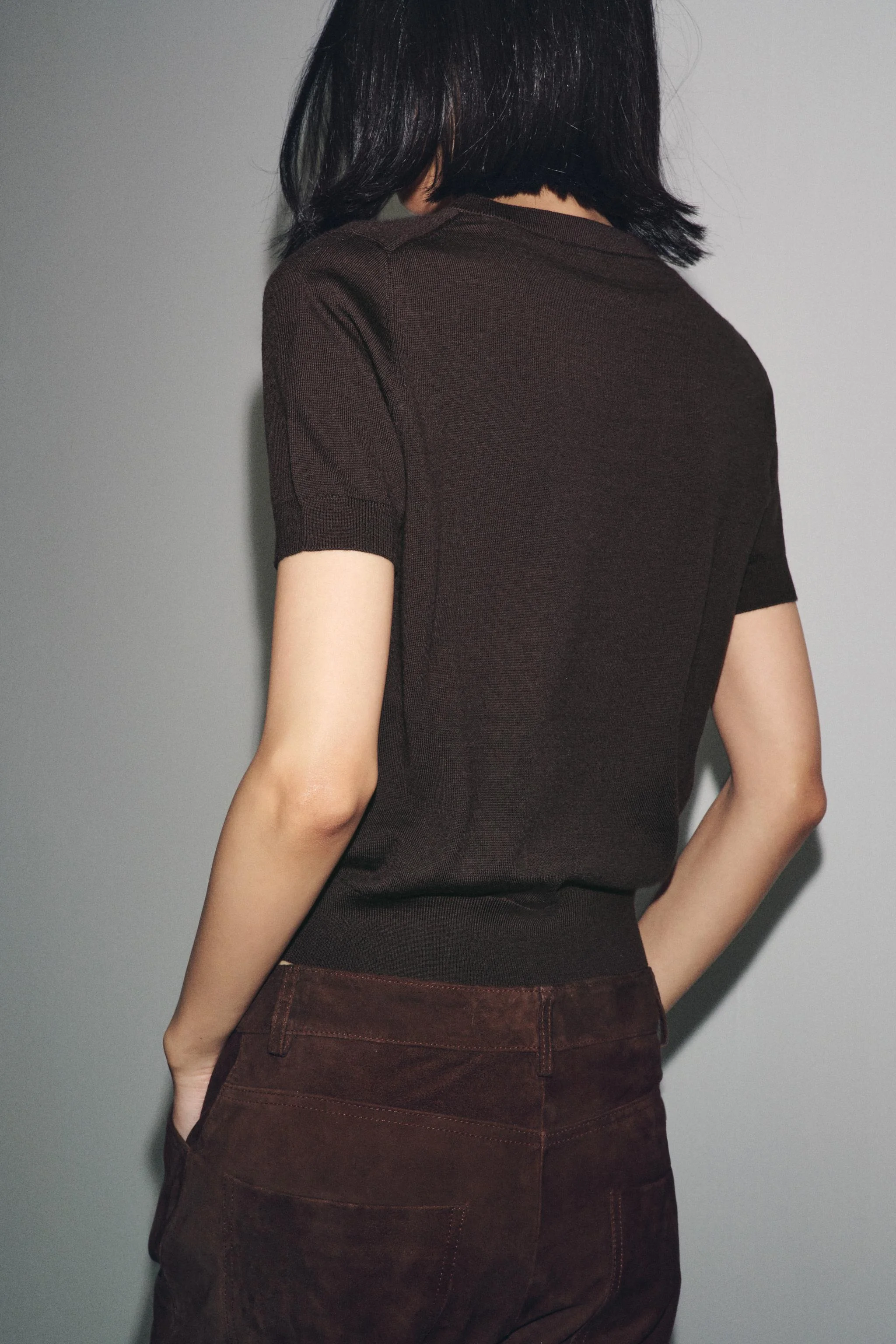 پلیور آستین کوتاه ۱۰۰٪ پشم پلیور آستین کوتاه ۱۰۰٪ پشم