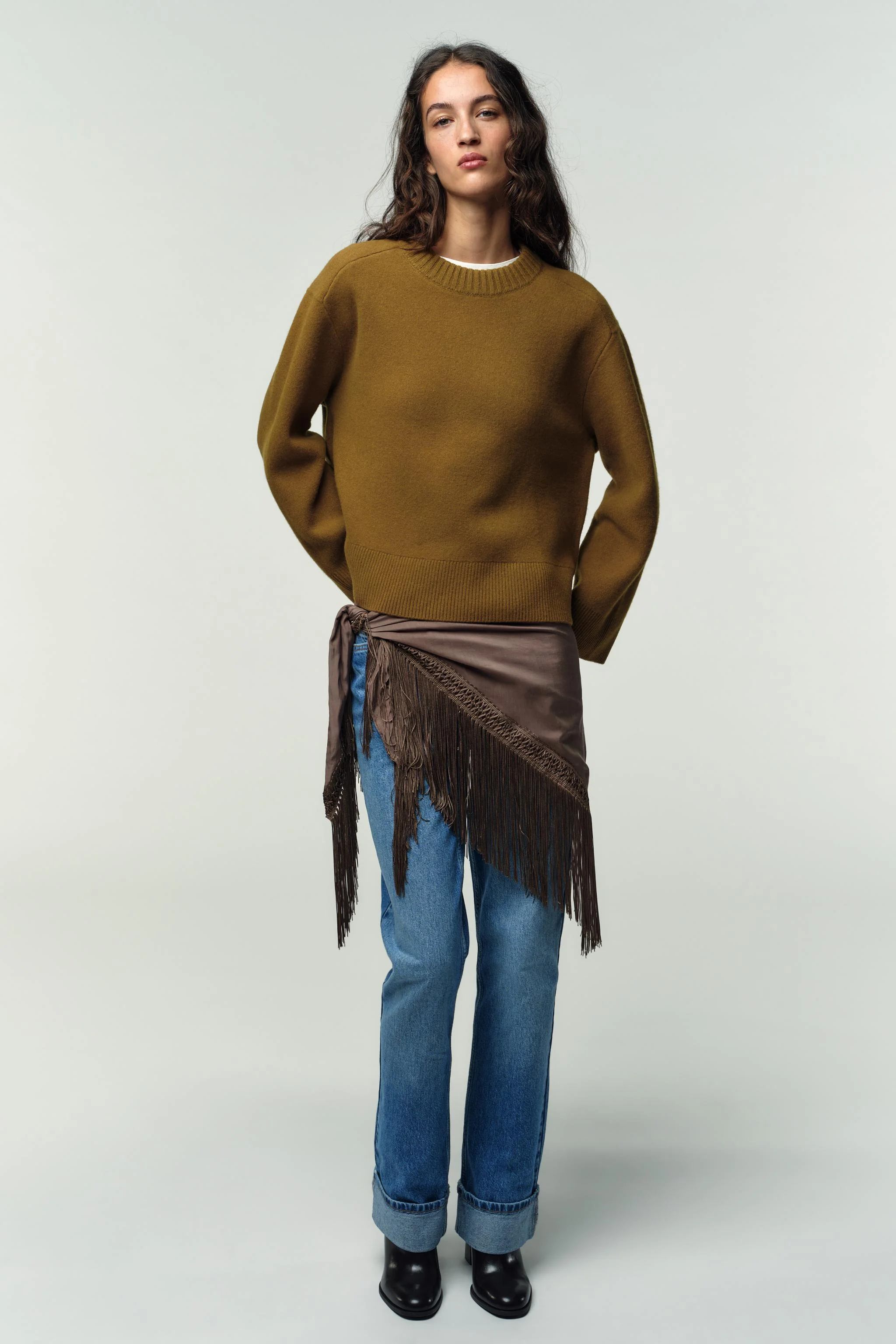 پلیور آستین بلند پشمی ۹۵%