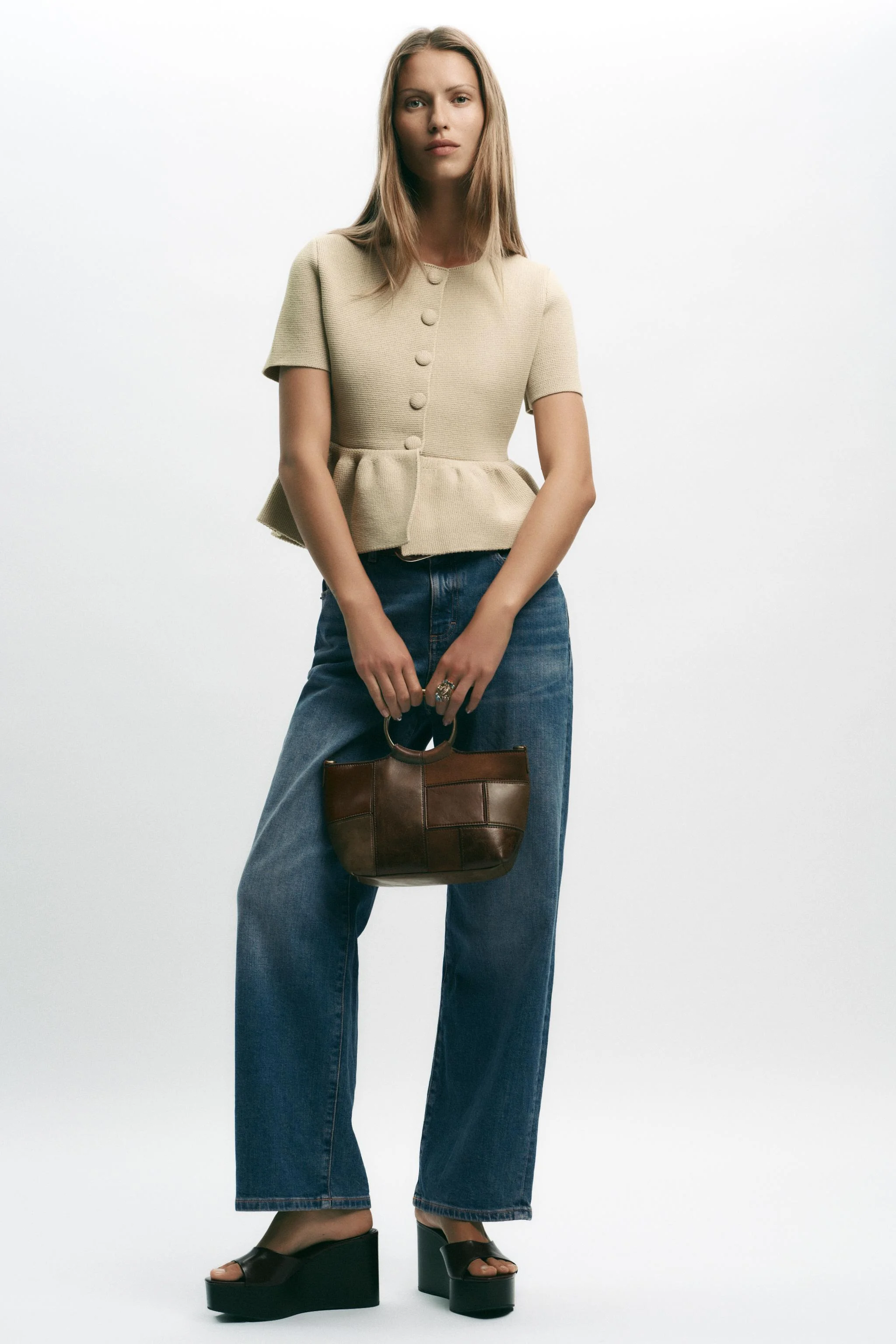 ژاکت آستین کوتاه مدل پیراهنی