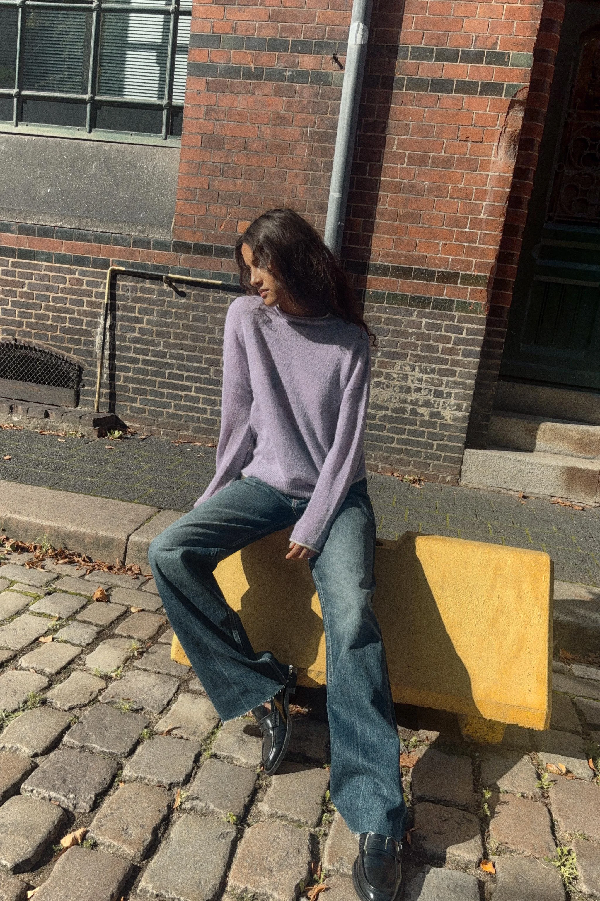 پلیور بافتنی با تزیینات متضاد