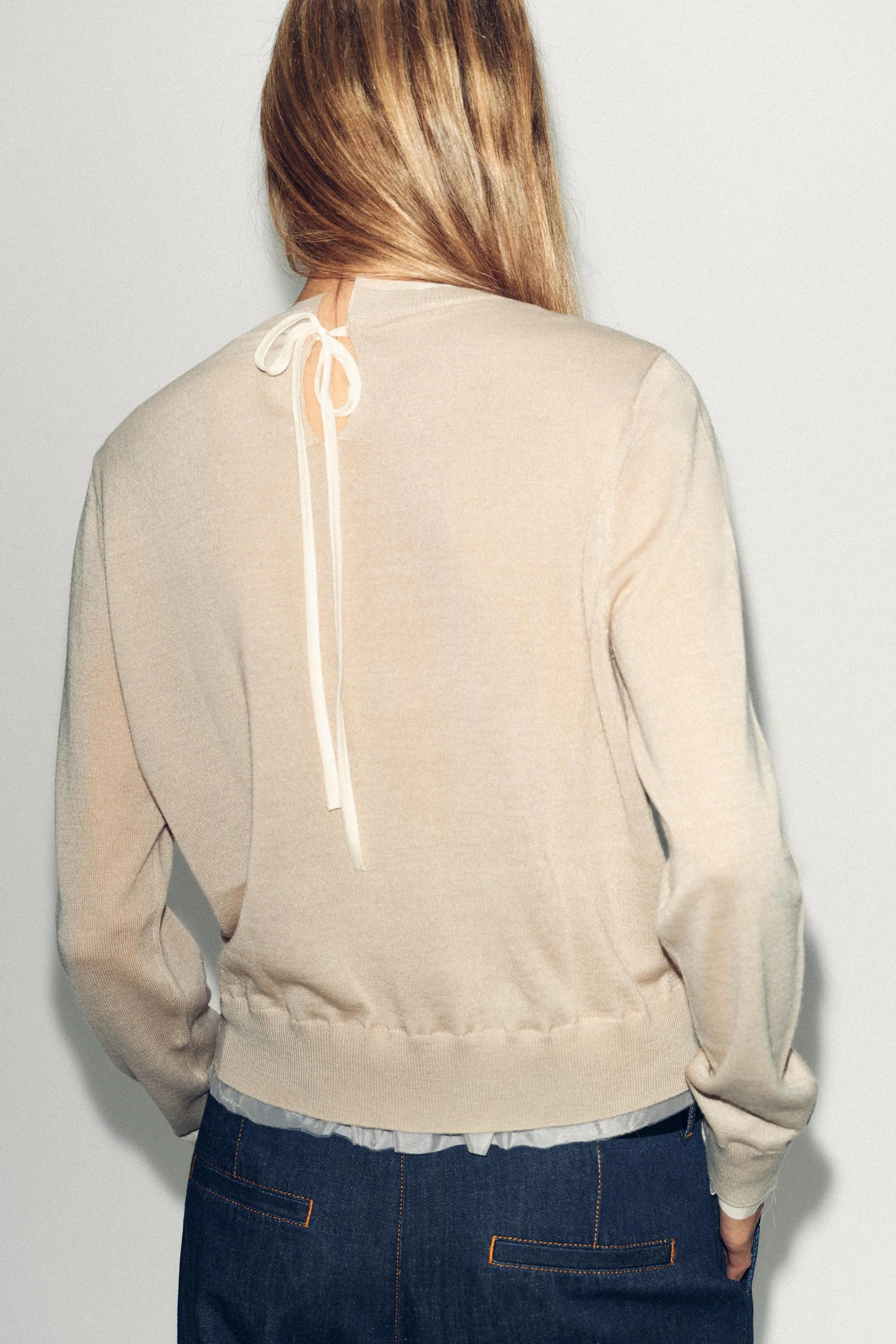 پلیور بافتنی مخلوط پشم