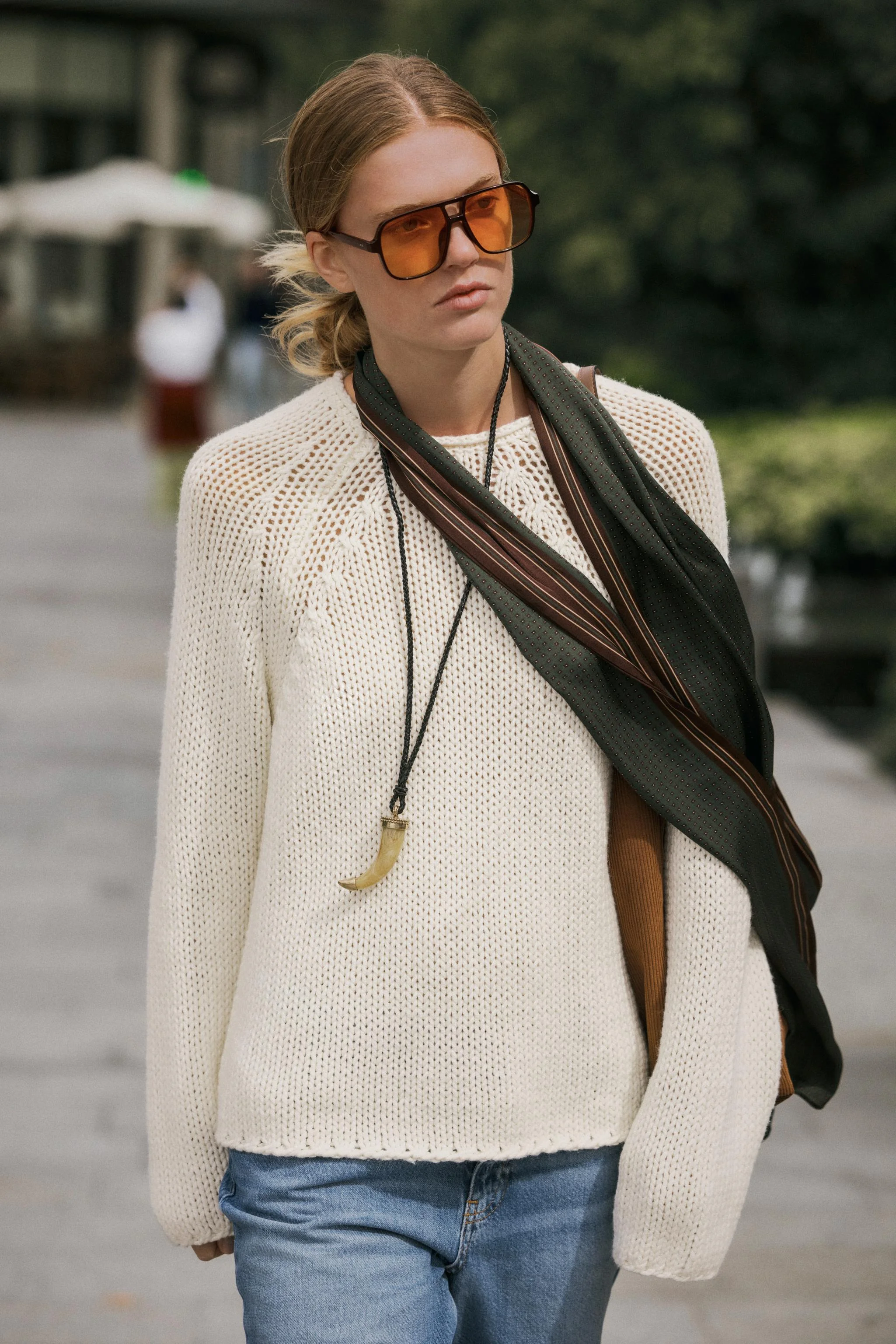 پلیور بافتنی درشت