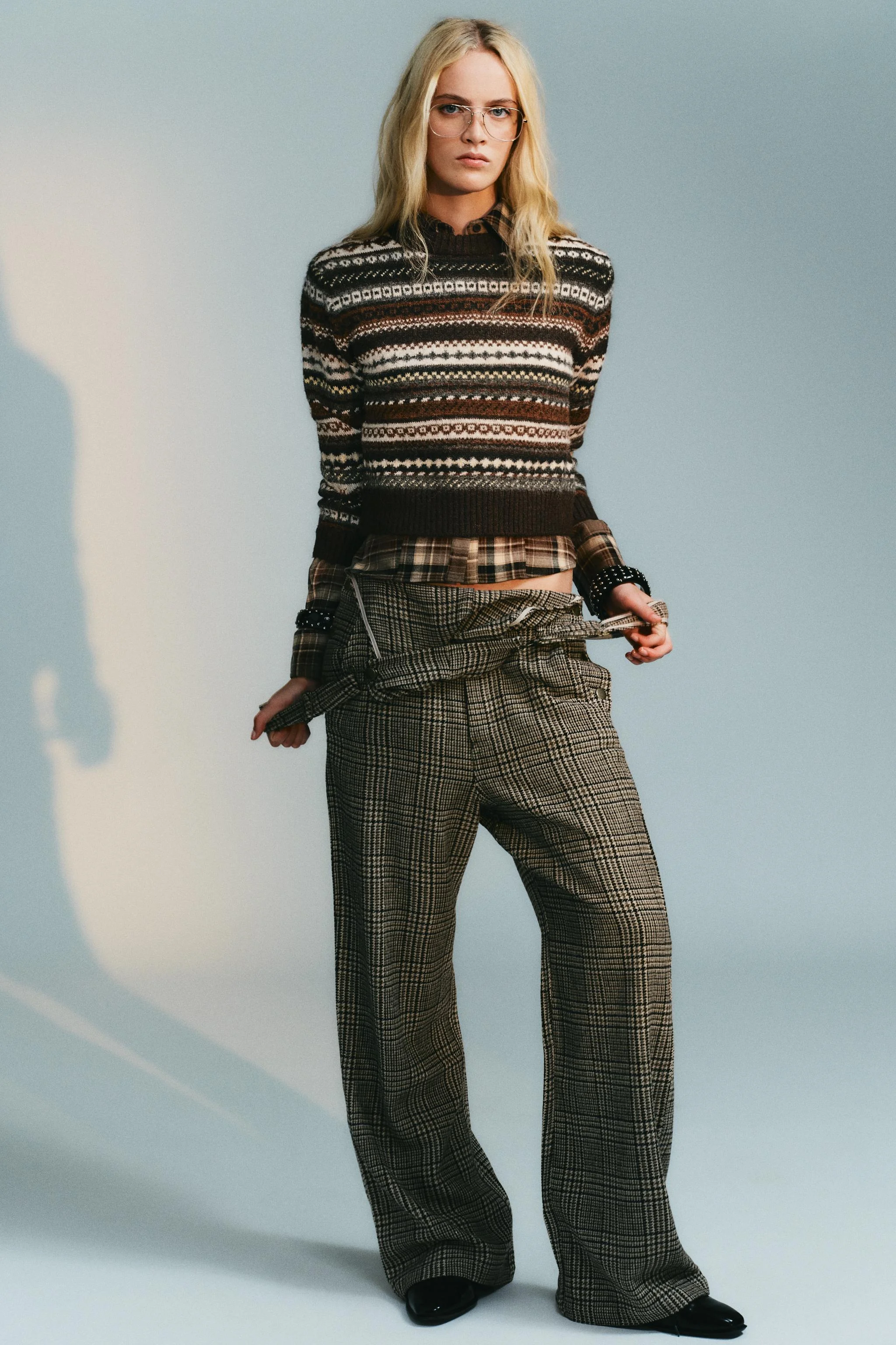 پلیور بافت ژاکارد