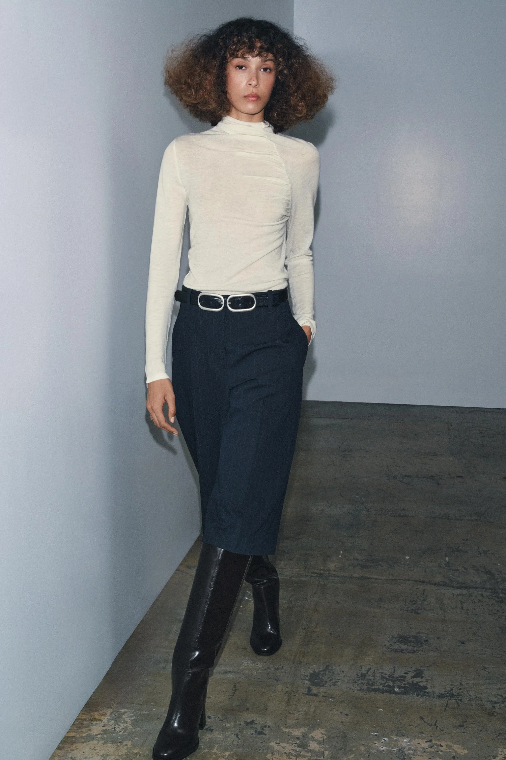 تاپ پشمی %۱۰۰ با یقه بلند