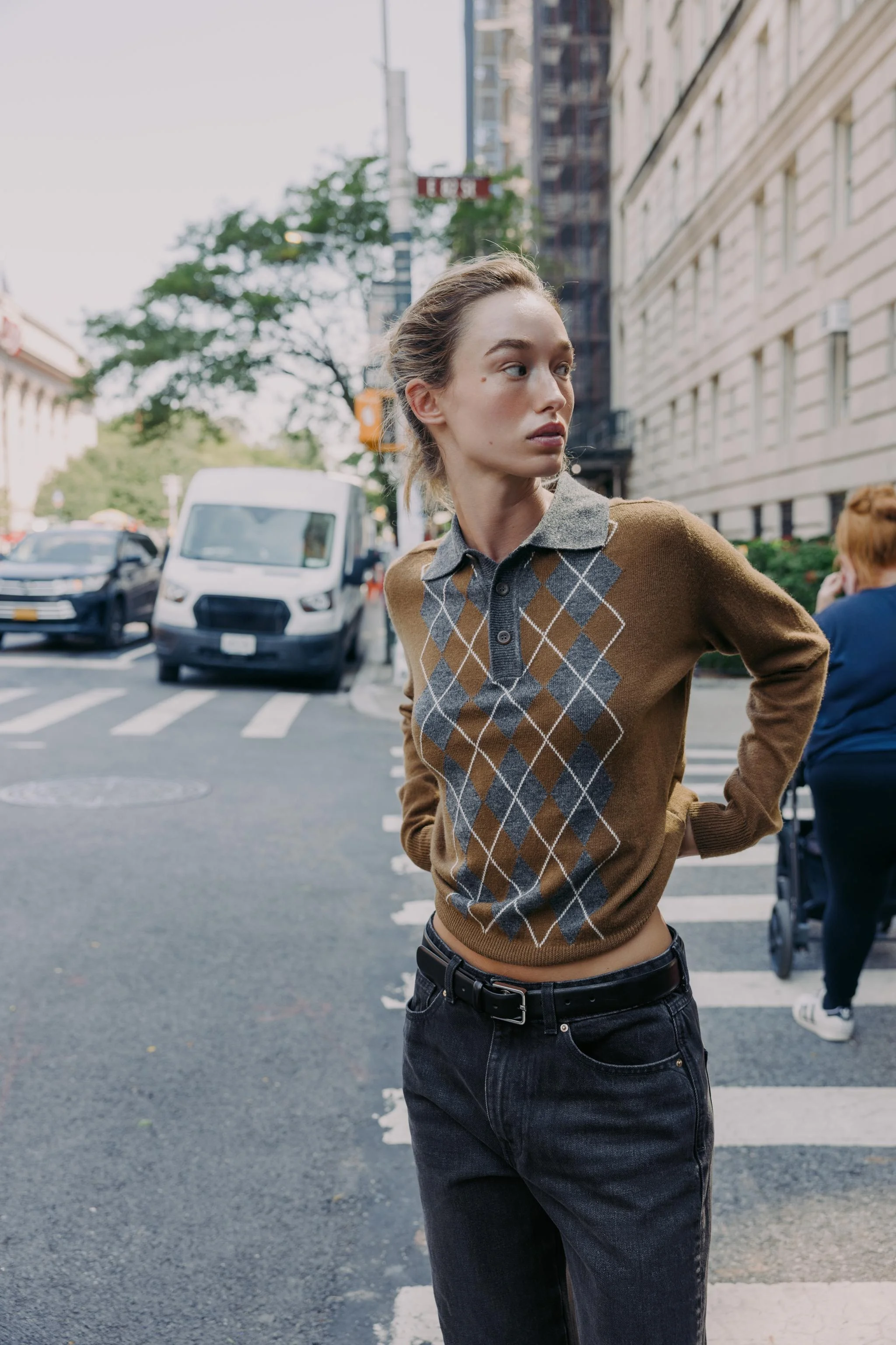 پیراهن پولو بافت آرگایل