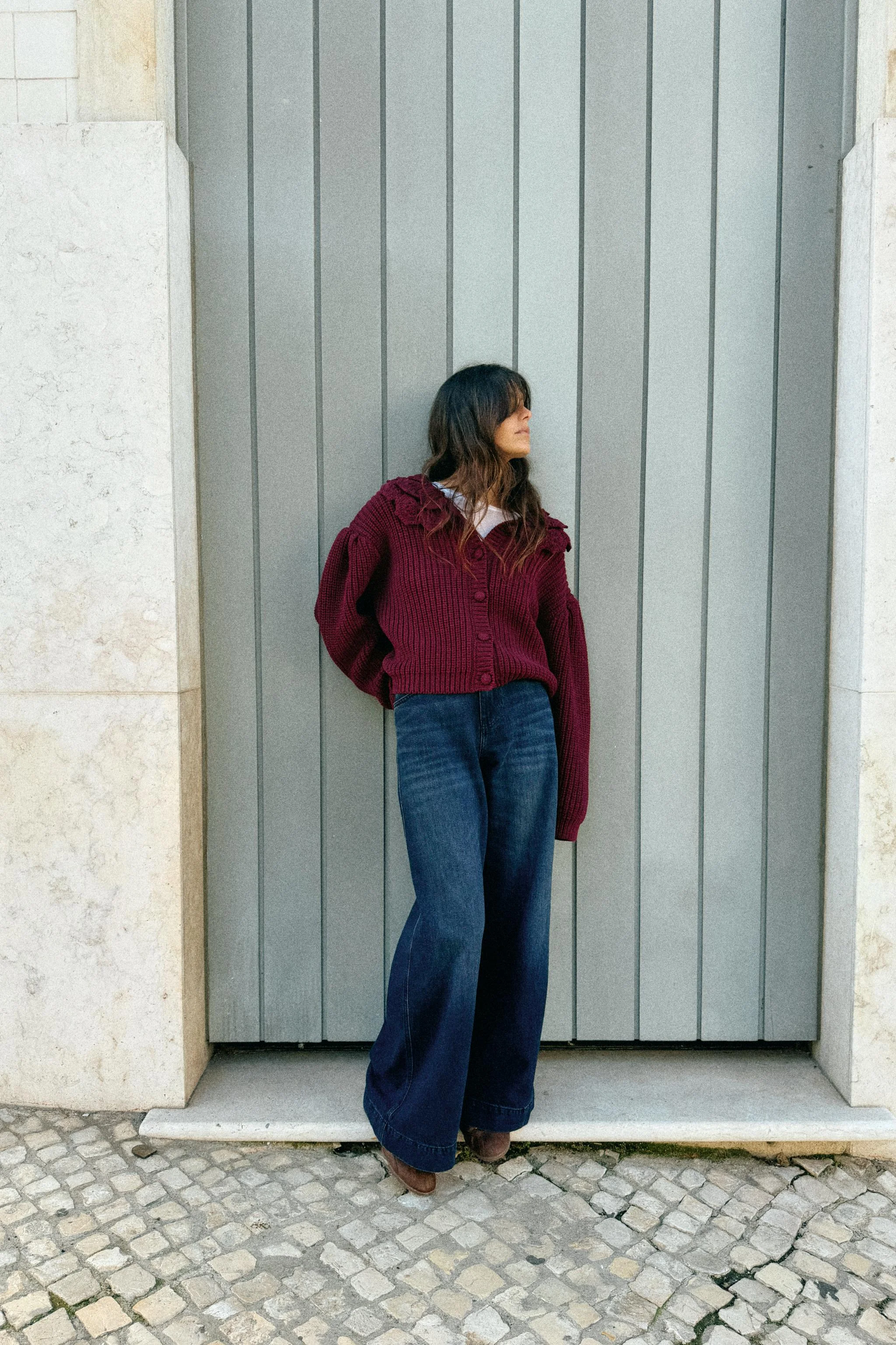 کاردیگان بافتنی با طرح گل