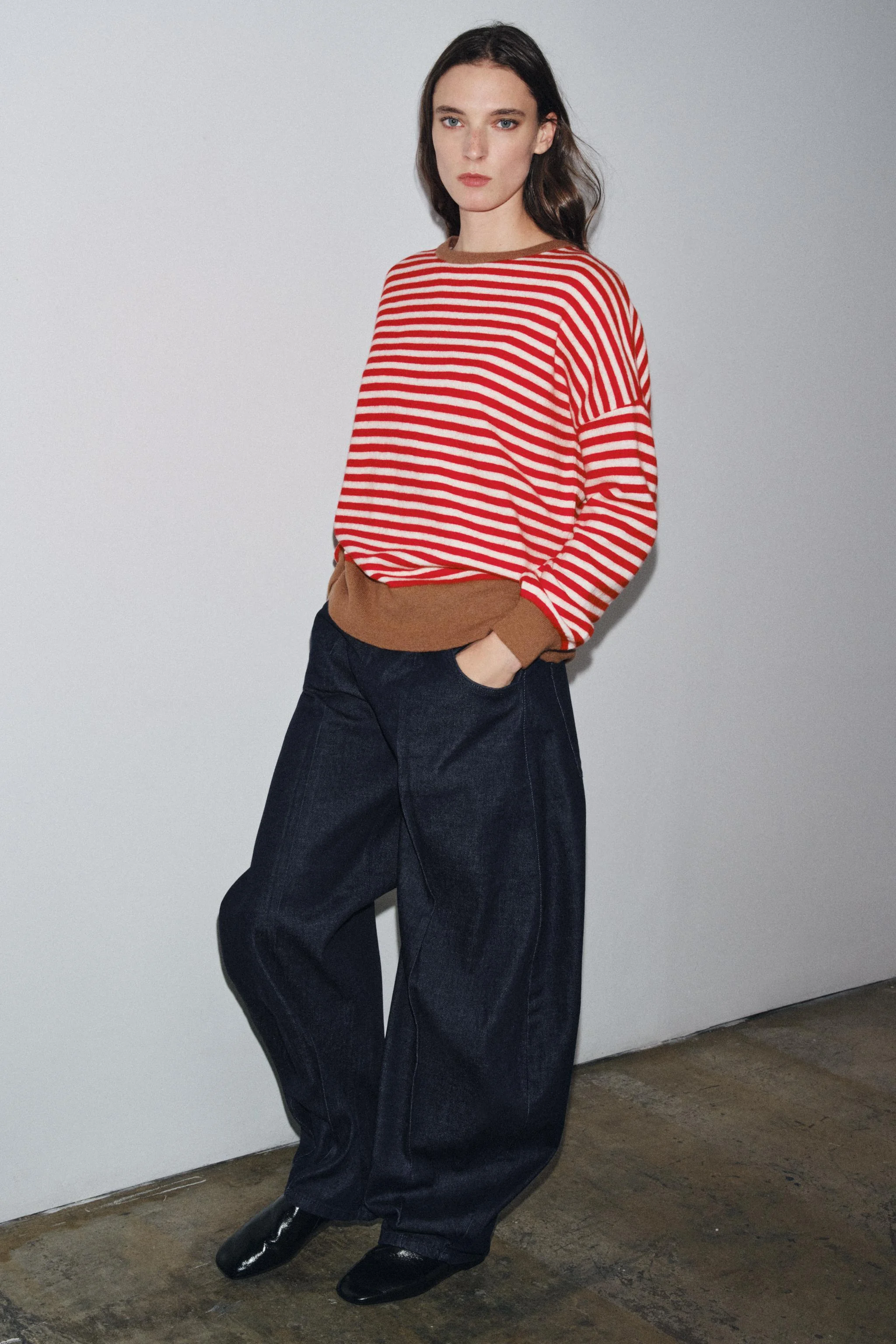 ژاکت راه راه پشمی ۱۰۰٪ ژاکت راه راه پشمی ۱۰۰٪