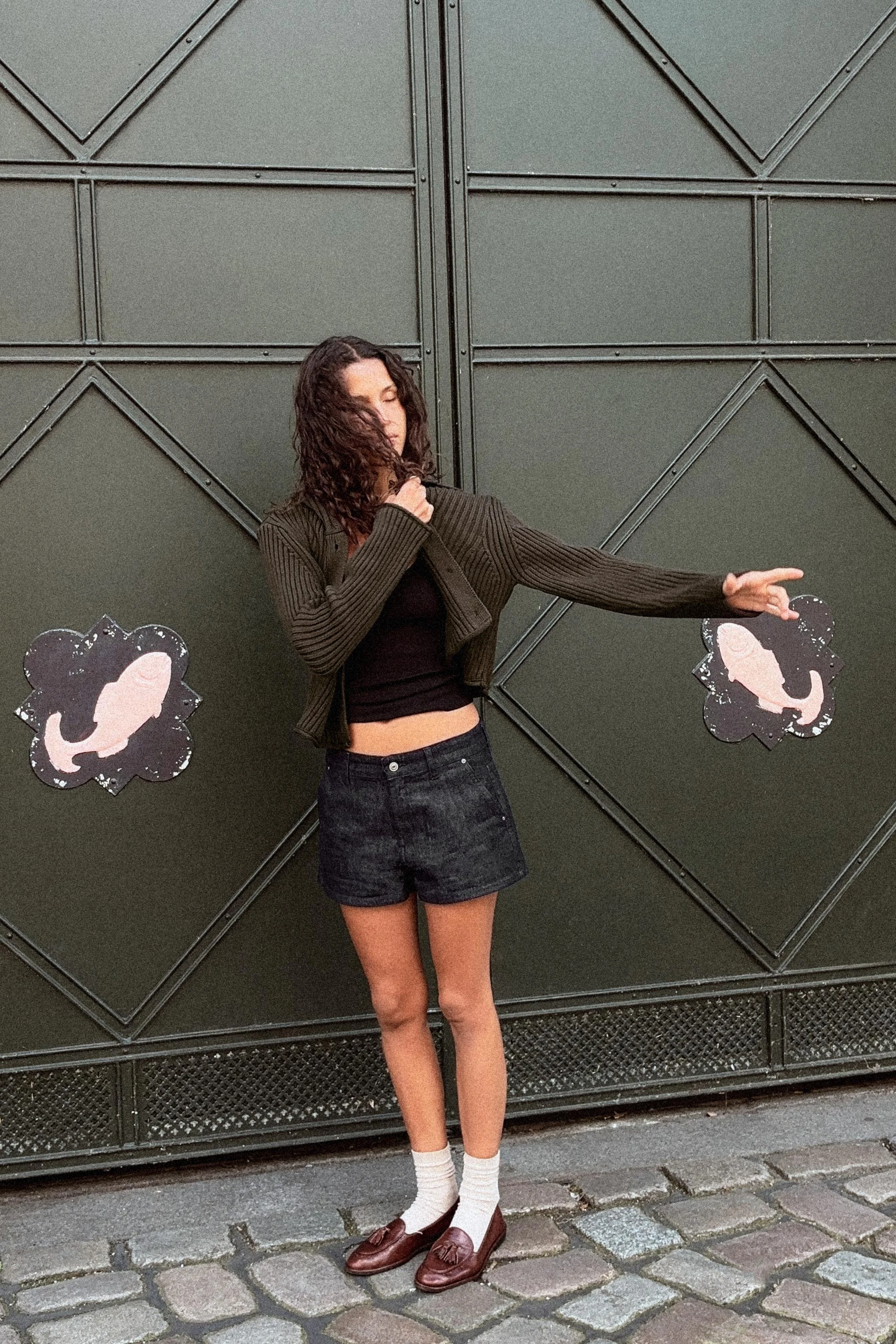 کاردیگان بافتنی کبریتی با دکمه