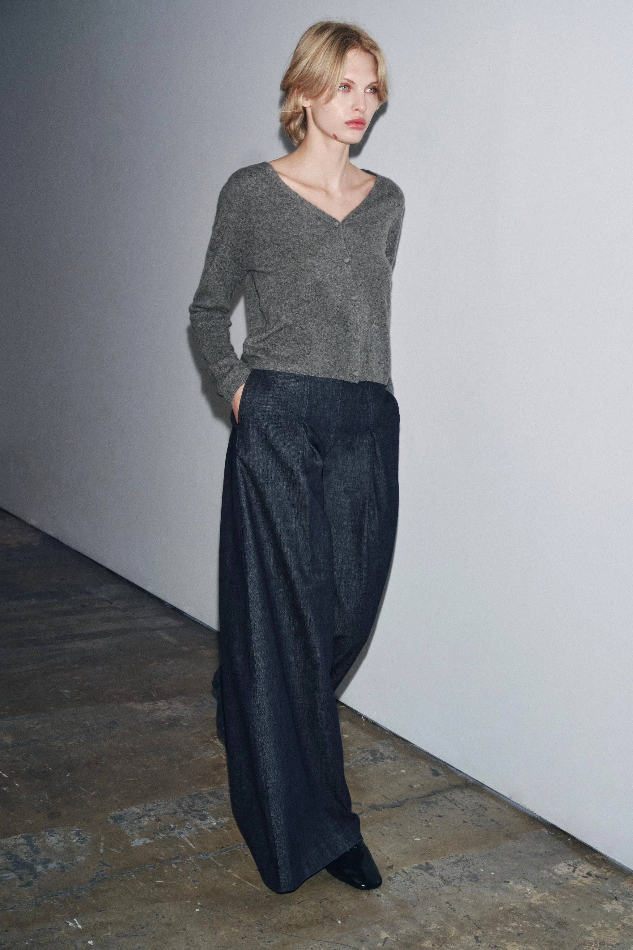 ژاکت یقه هفت پشمی و کشمیری