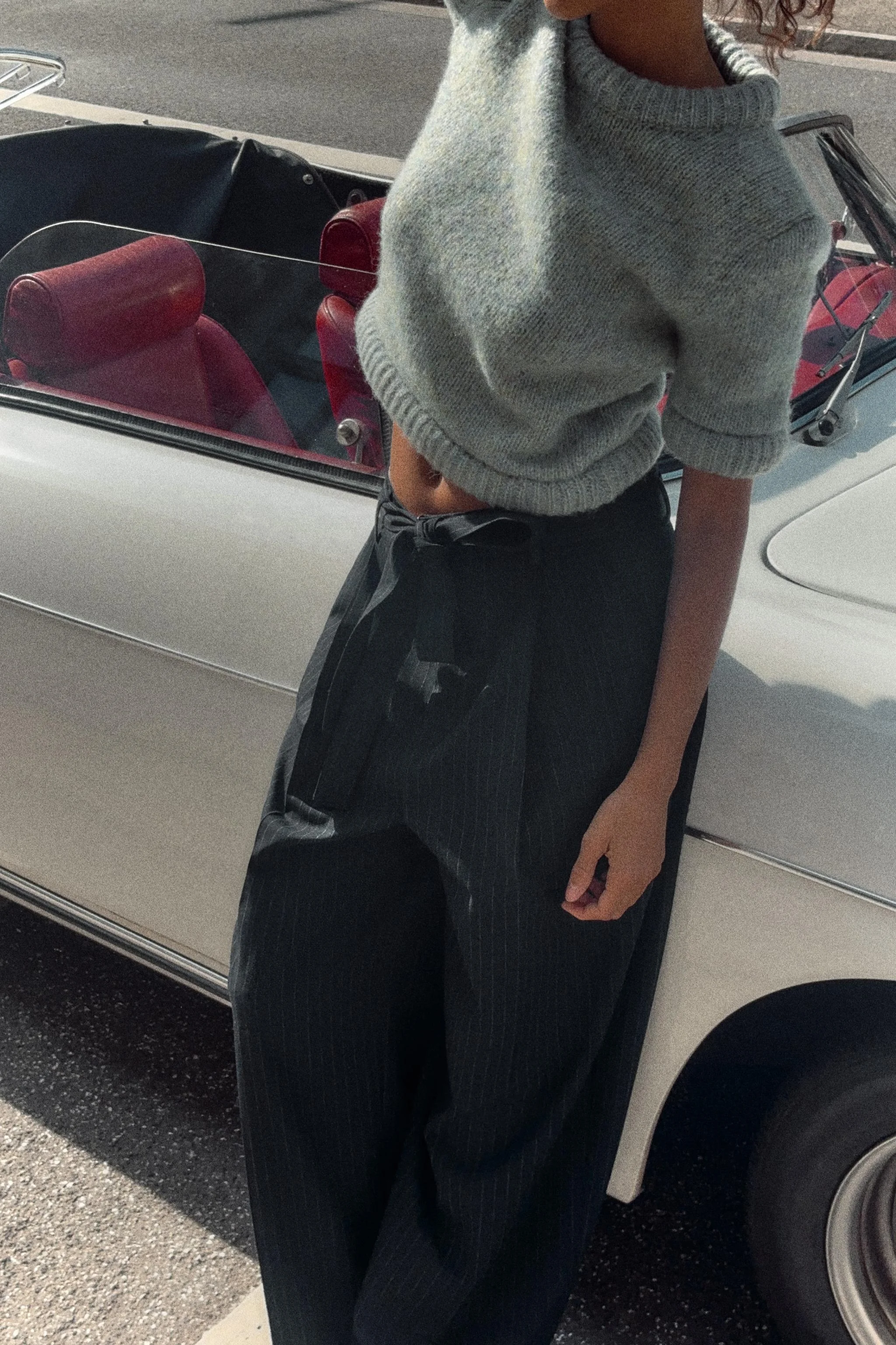 بلوز بافت آستین کوتاه بلوز بافت آستین کوتاه