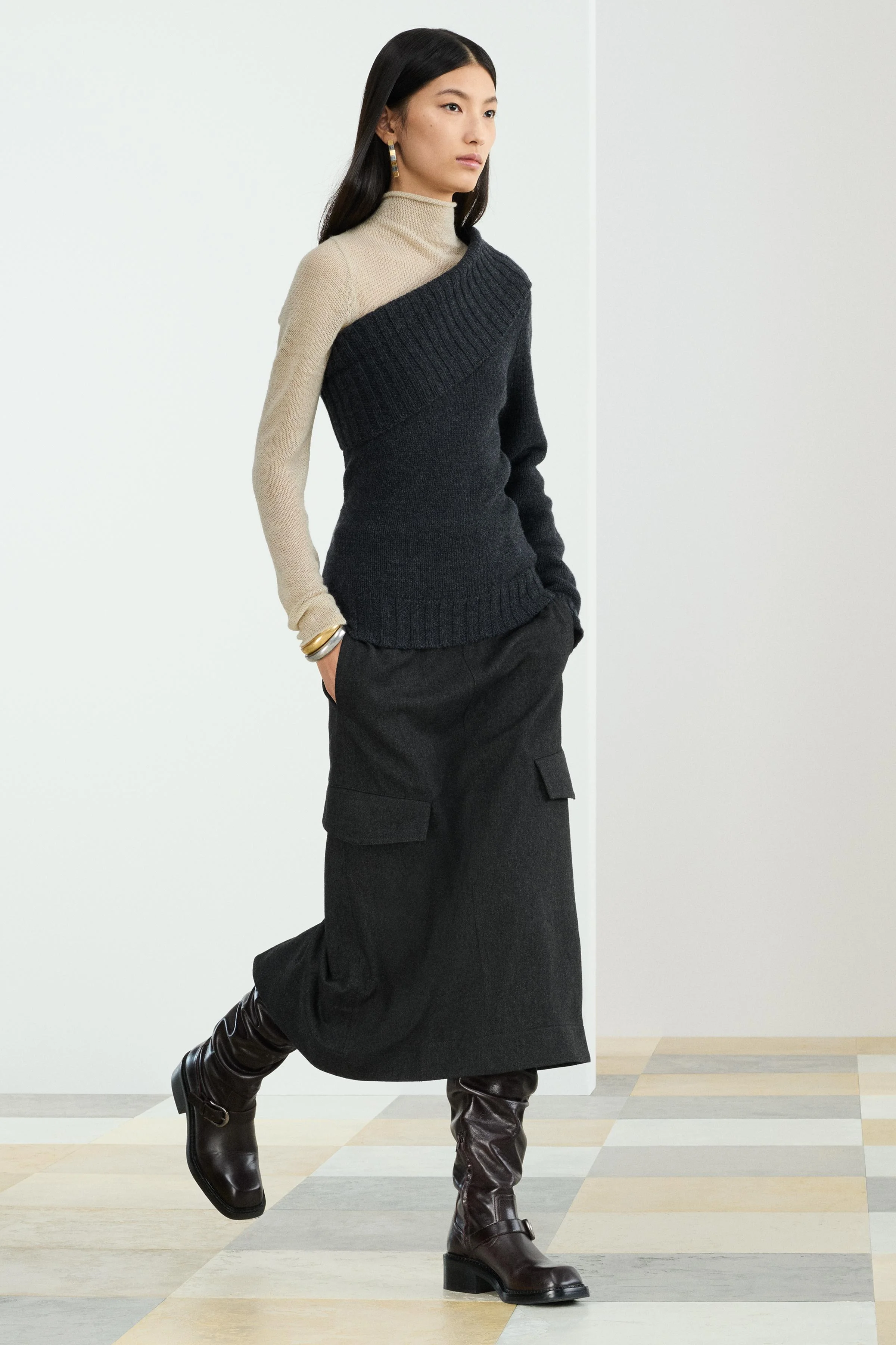 ژاکت بافتنی SLV KNT SMMTRC ژاکت بافتنی SLV KNT SMMTRC