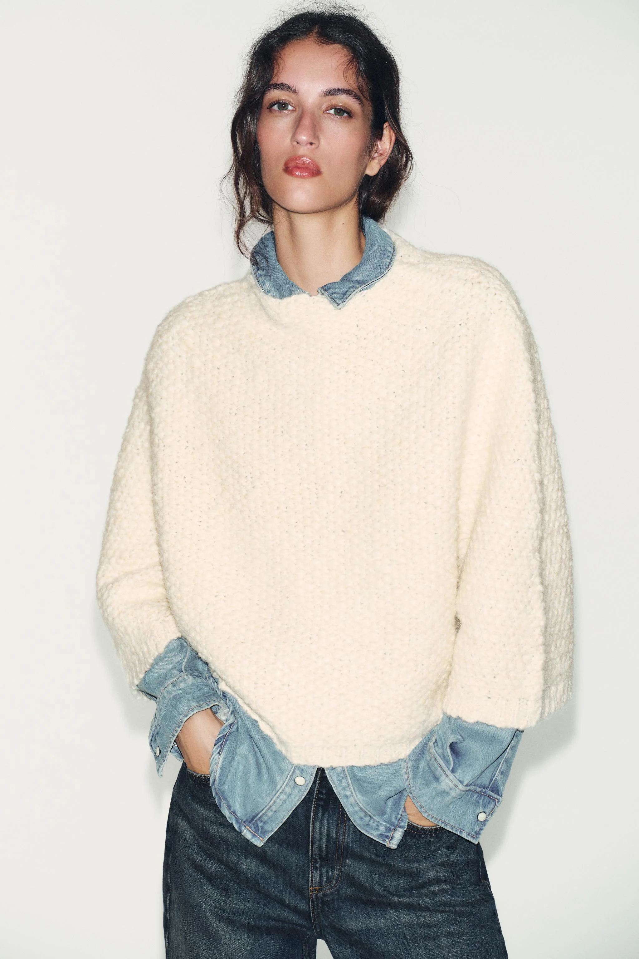 پلیور کیپ بافت ضخیم پلیور کیپ بافت ضخیم