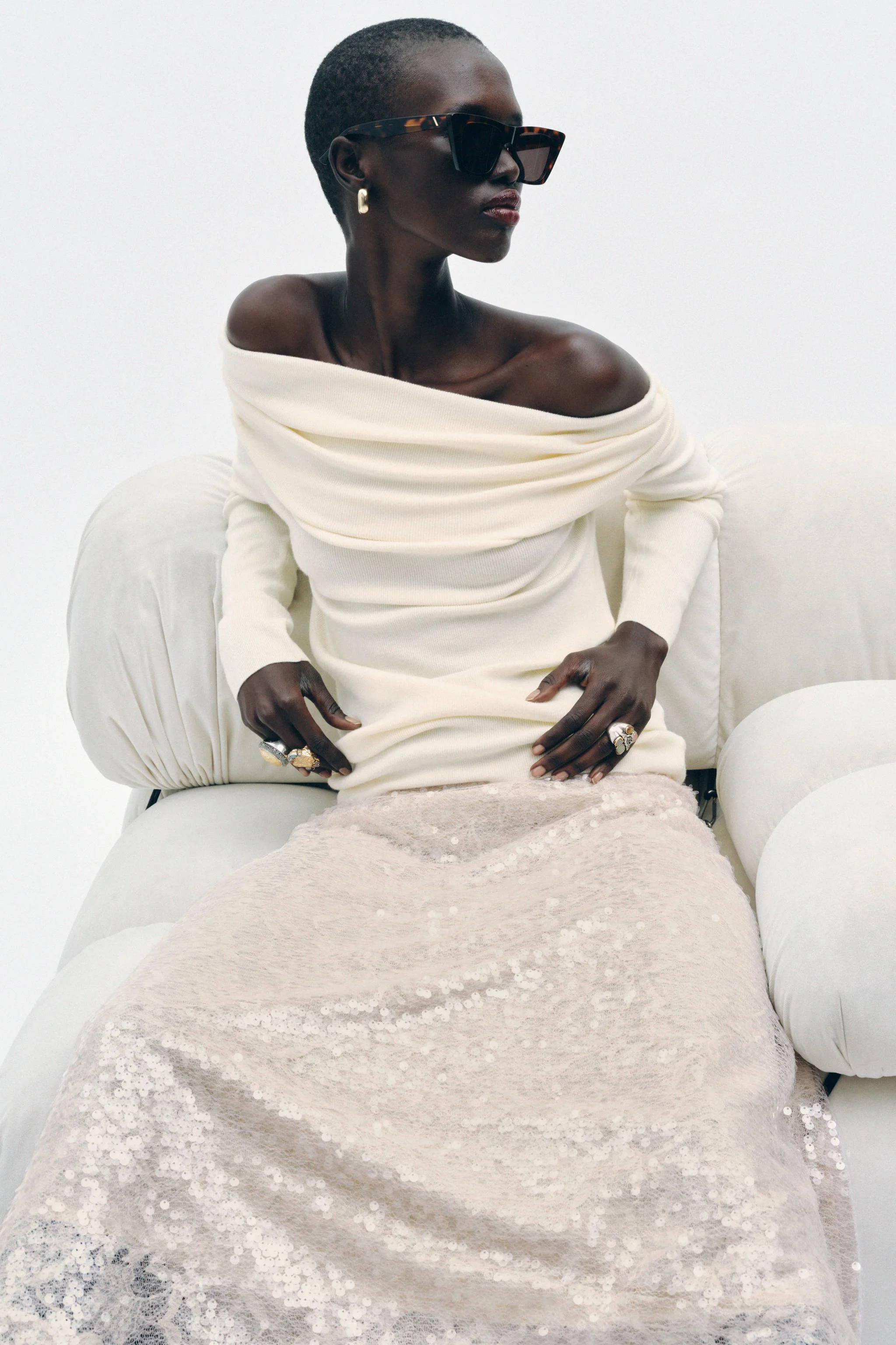 دامن میدی بافت پولکدار دامن میدی بافت پولکدار