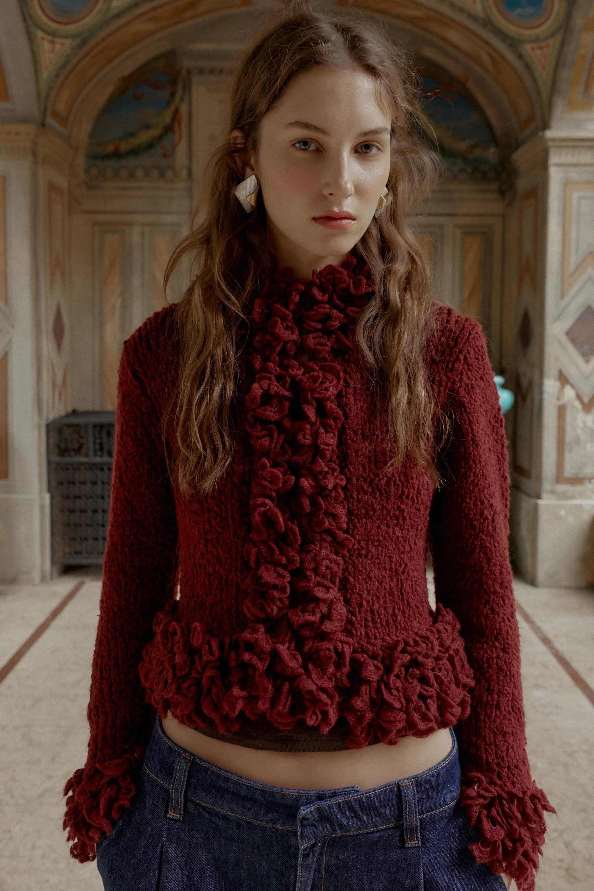 کاردیگان بافتنی ریش دار کاردیگان بافتنی ریش دار