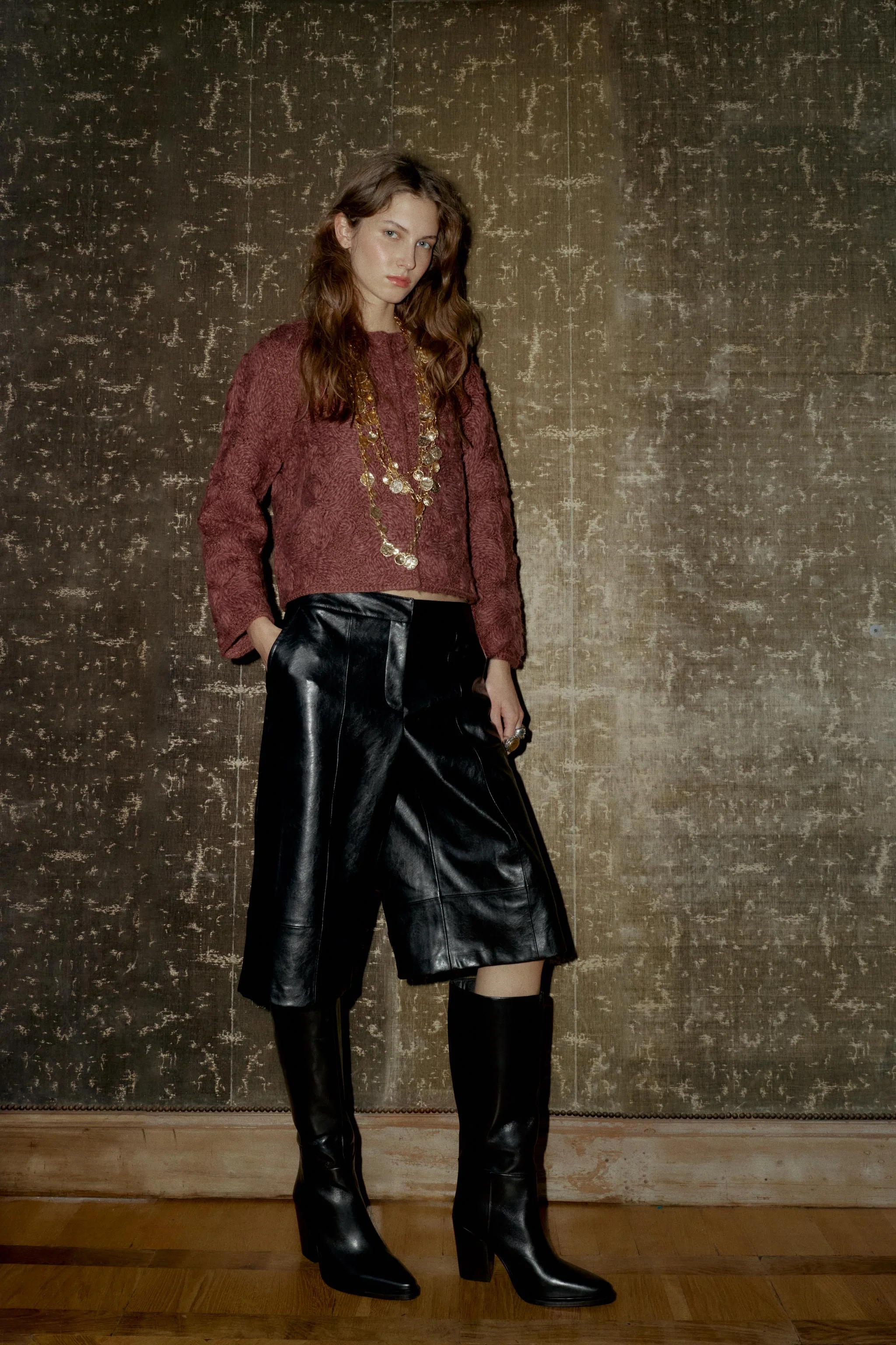 ژاکت بافتنی مکرومه پشمی