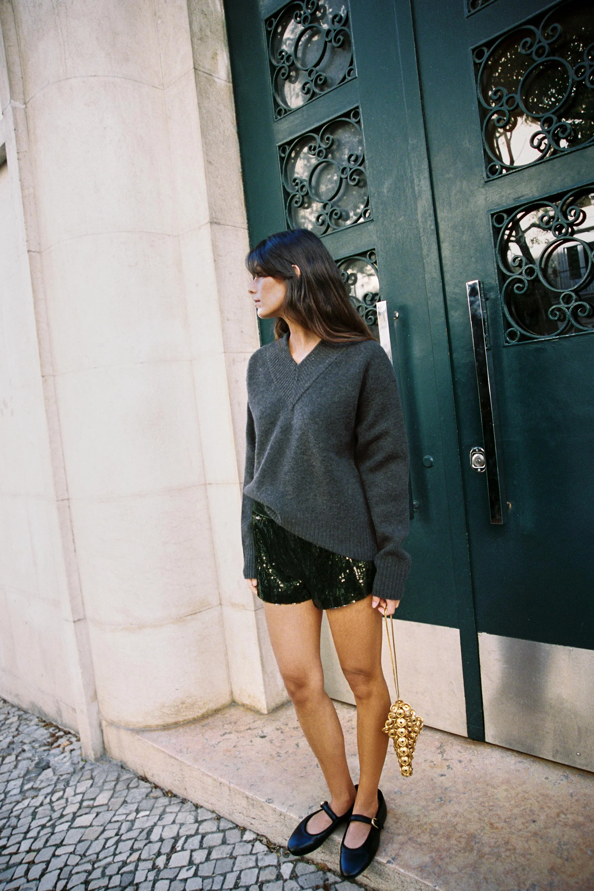 پلیور یقه هفت بافتنی