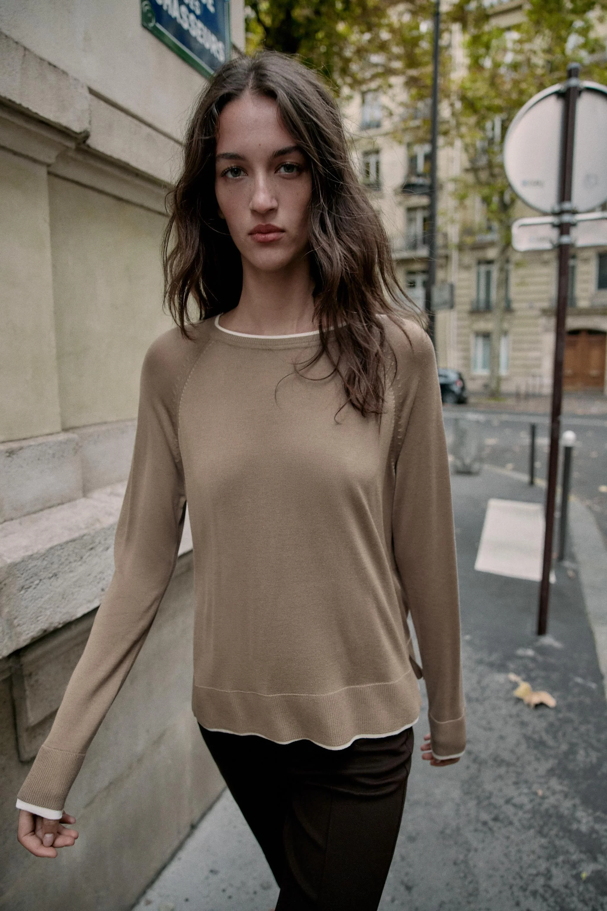 پلیور بافتنی دولایه