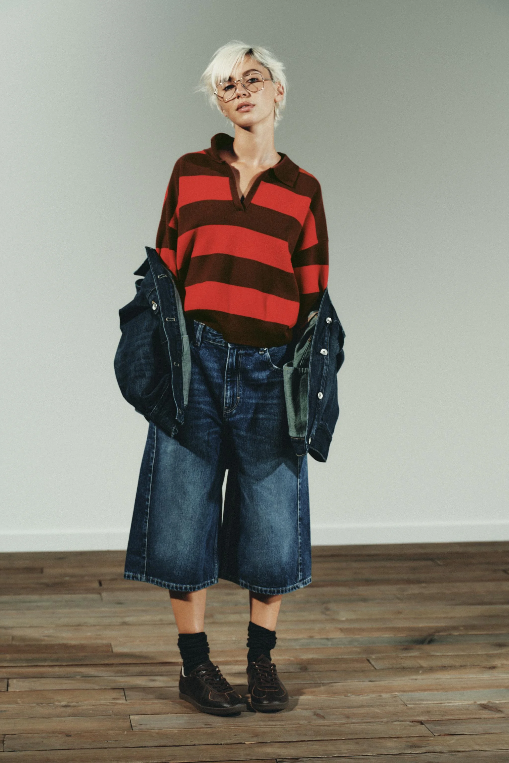 پولوشرت بافتنی راه راه